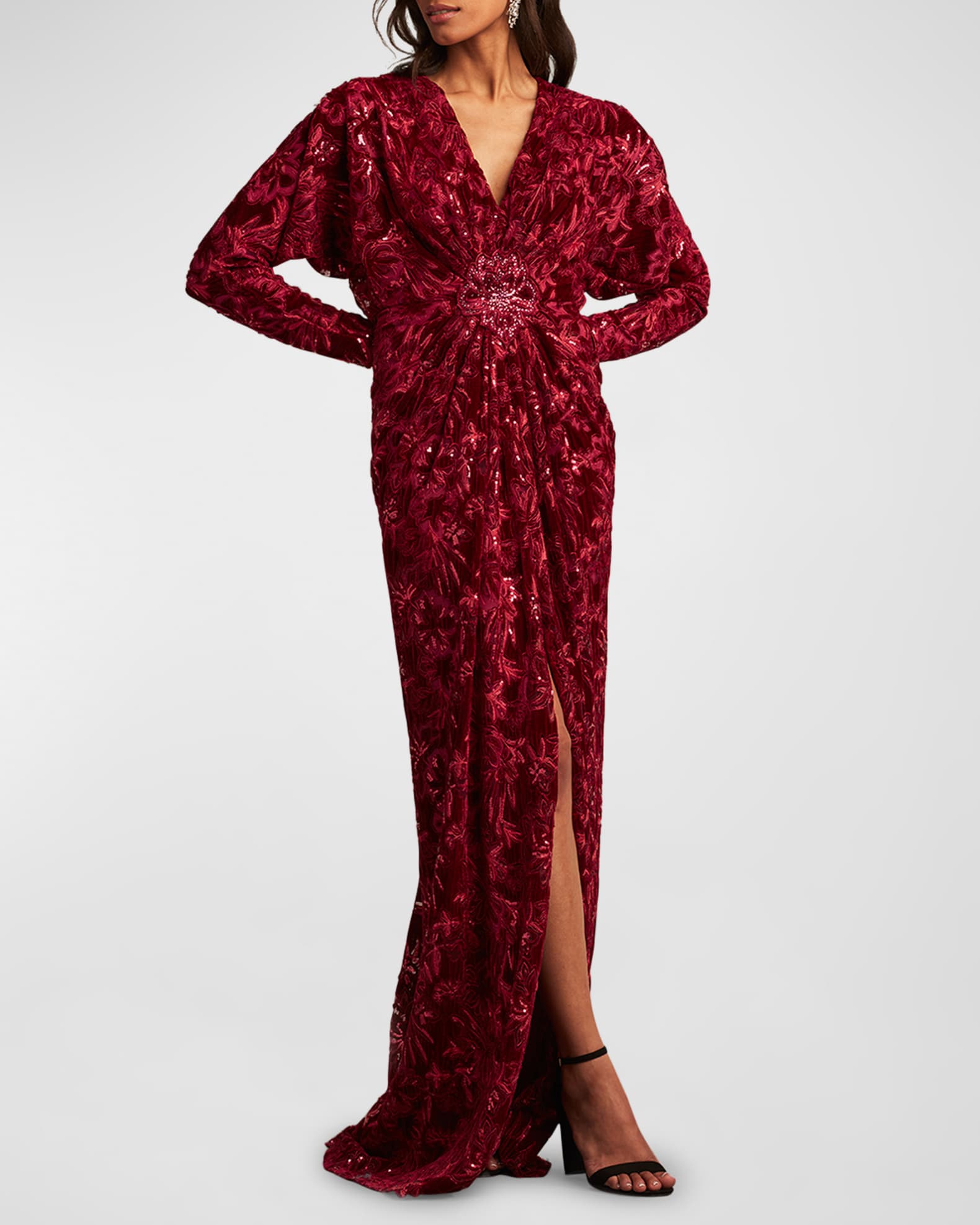 Dolman sleeve gown hot sale