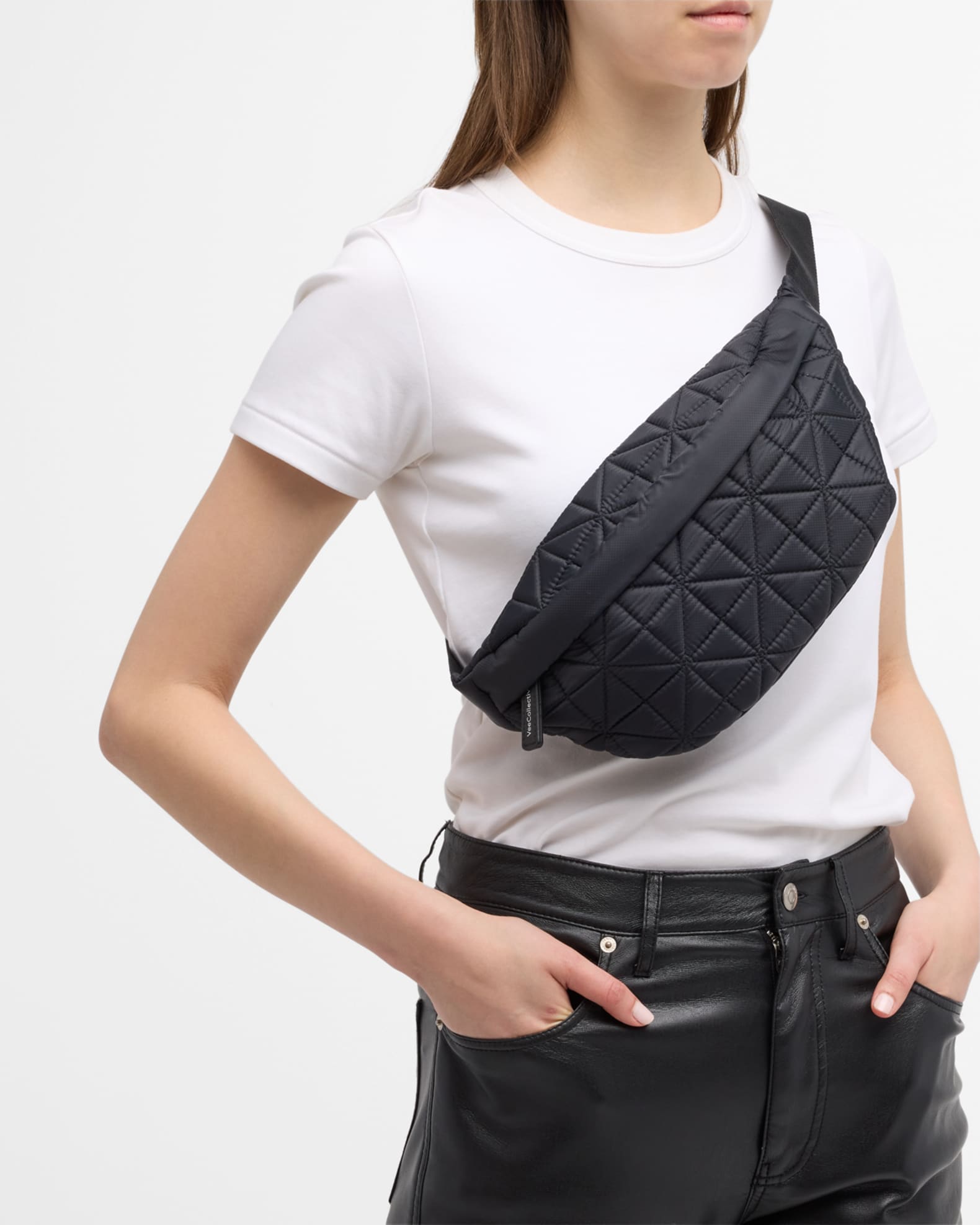 VeeCollective Quilted Nylon Belt Bag Neiman Marcus