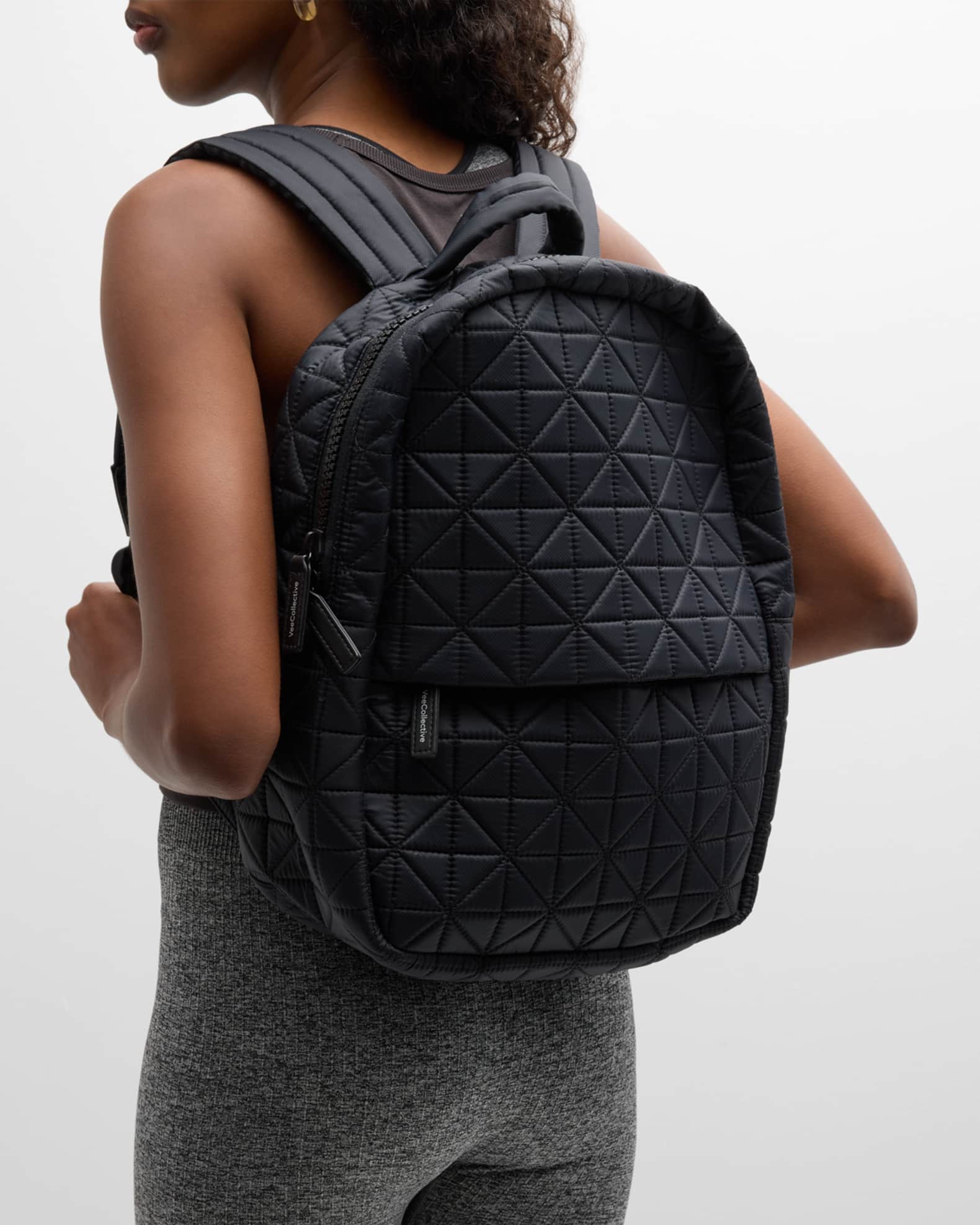 VeeCollective Water Resistant Quilted Nylon Backpack Neiman Marcus