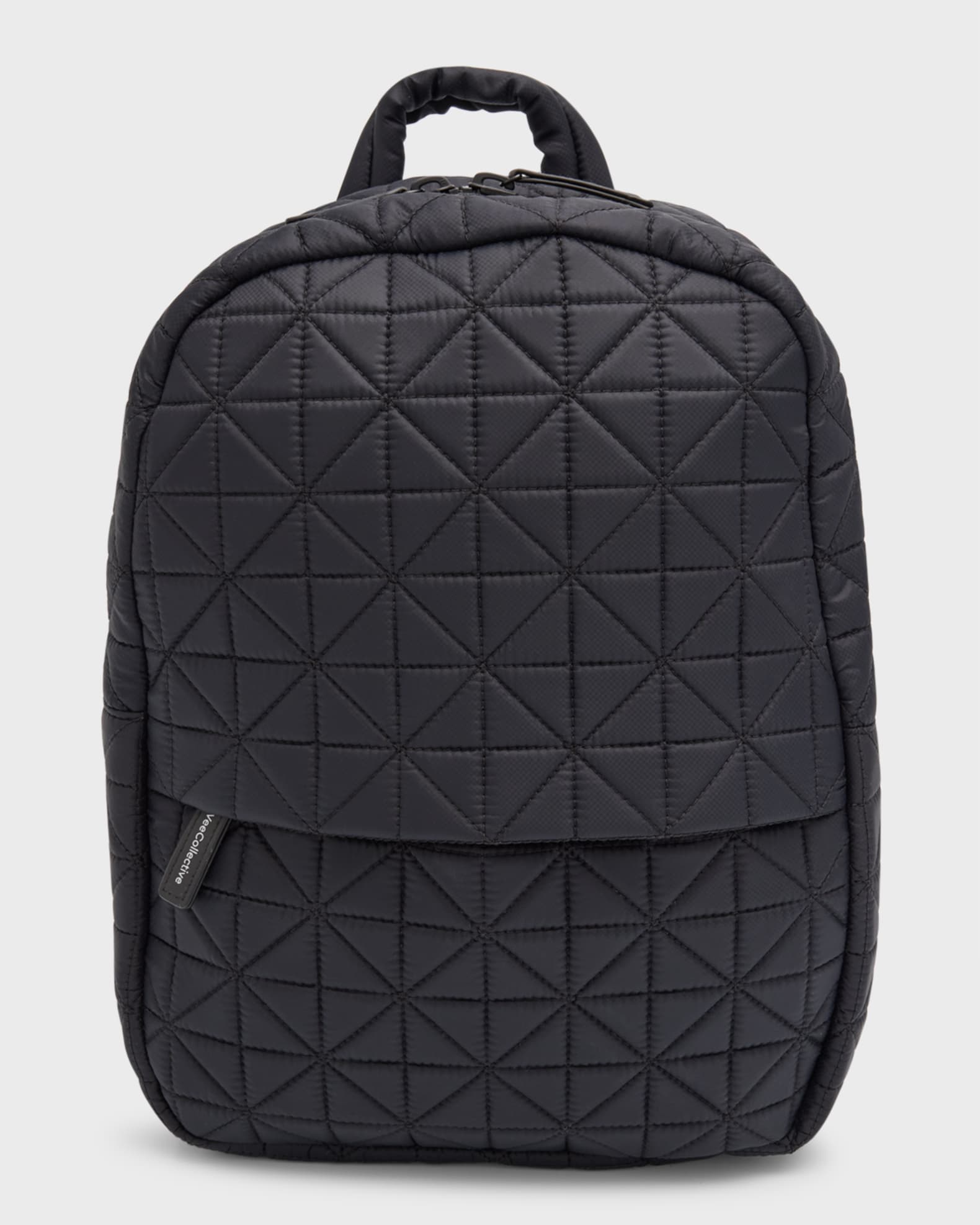 VeeCollective Water-Resistant Quilted Nylon Backpack