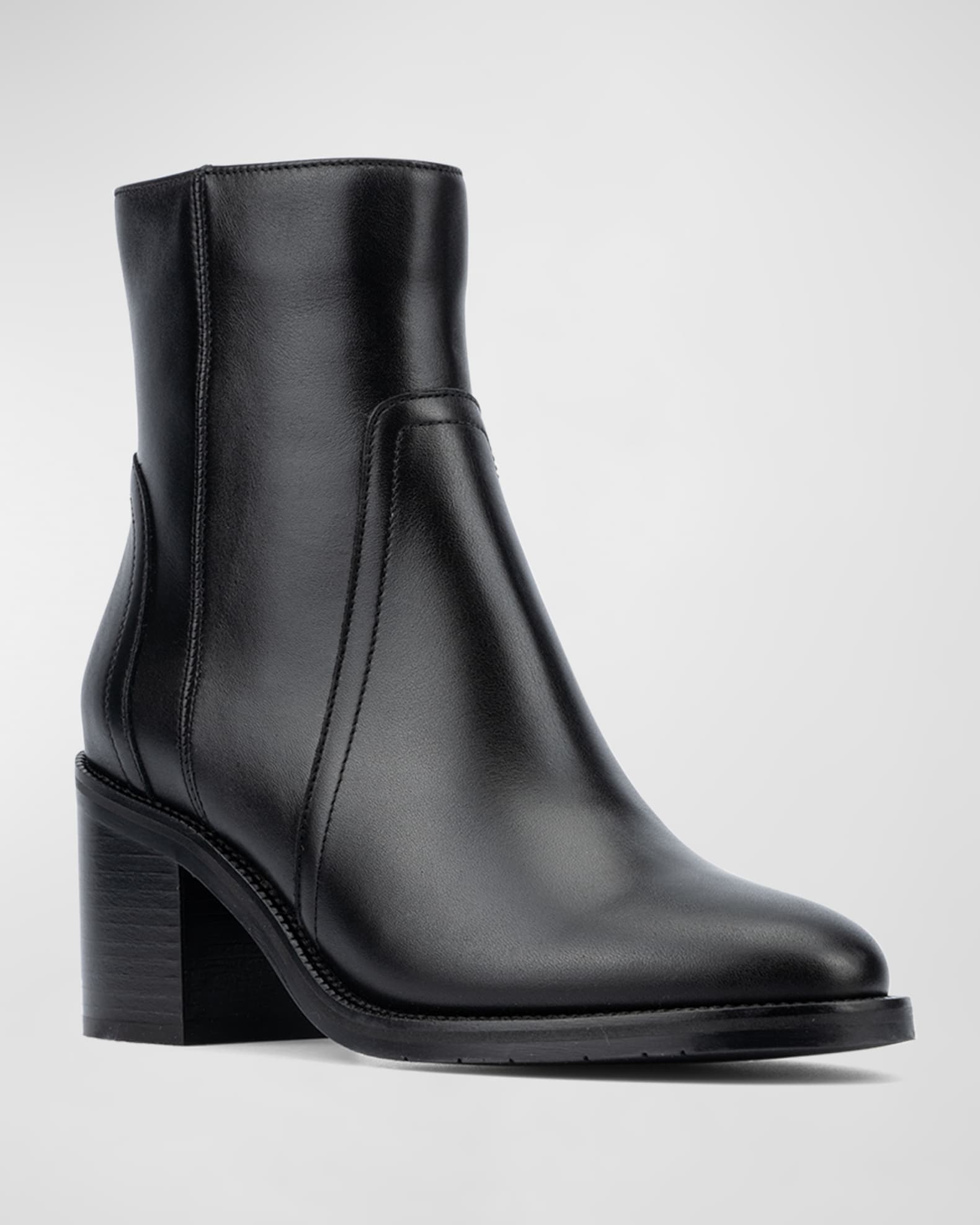 Aquatalia Janella Leather Ankle Boots | Neiman Marcus