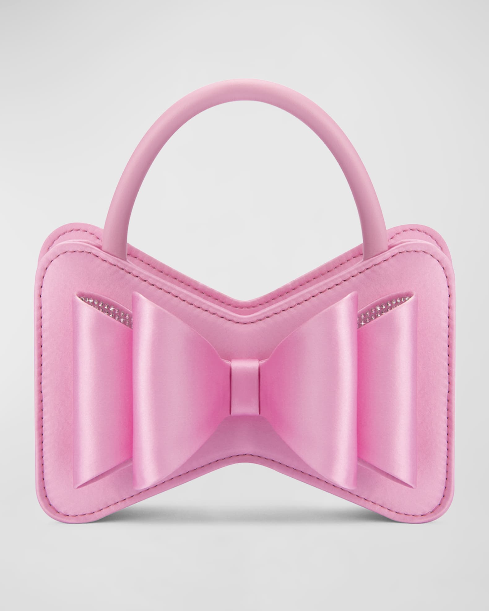 MACH MACH Le Cadeau Mini Bow Satin Top Handle Bag Neiman Marcus