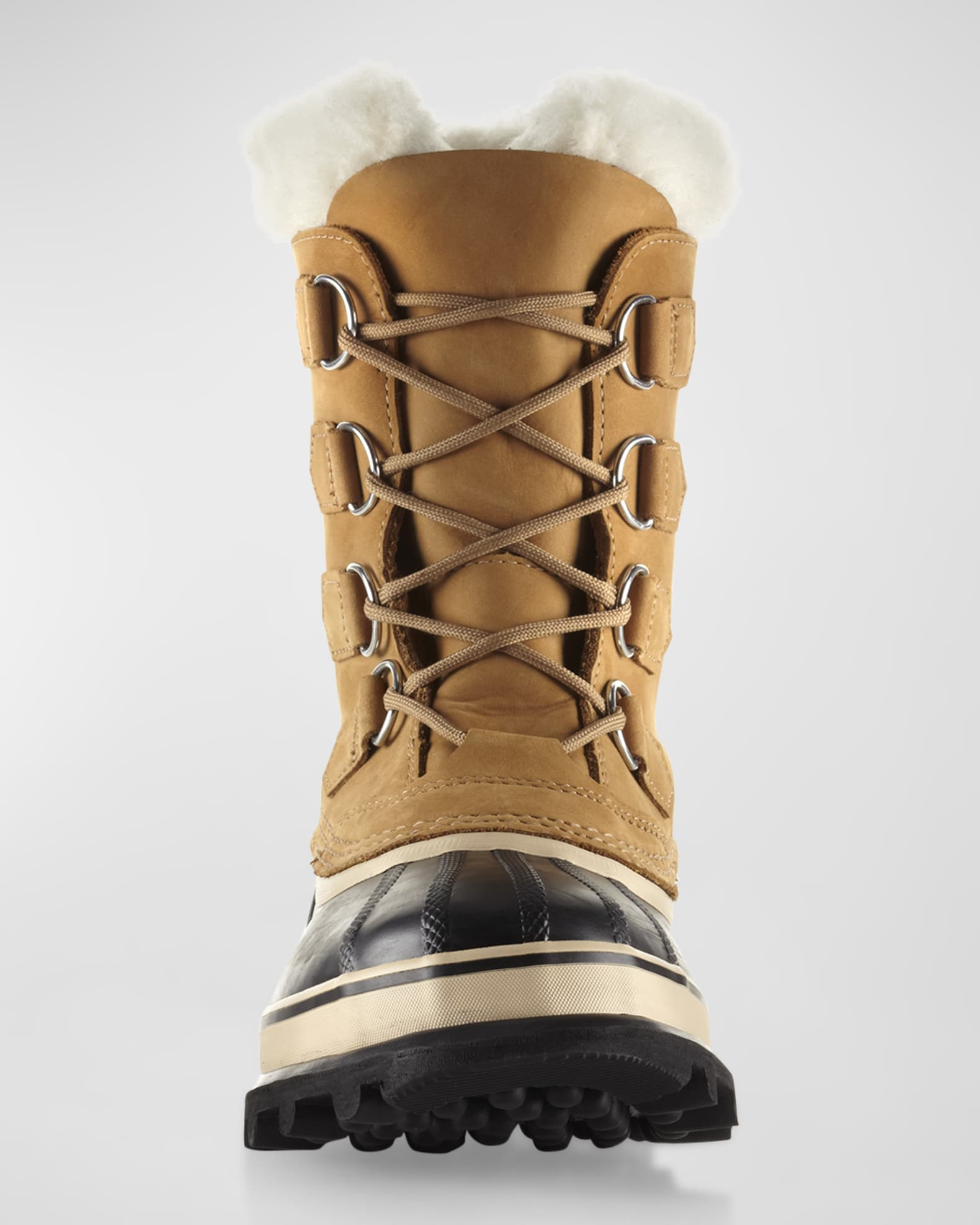Sorel Caribou Faux Fur LaceUp Boots Neiman Marcus