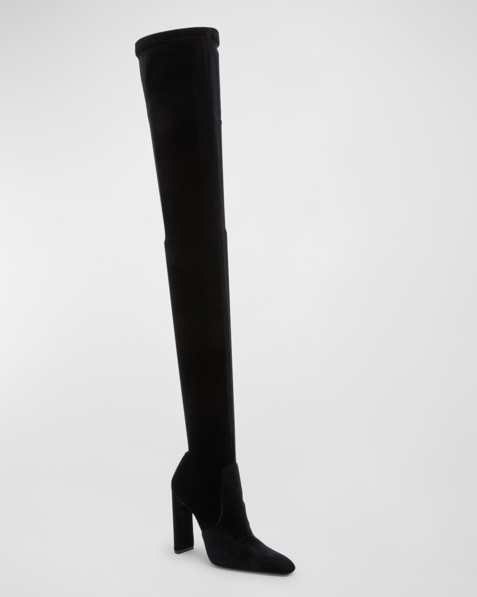 Ysl velvet boots online