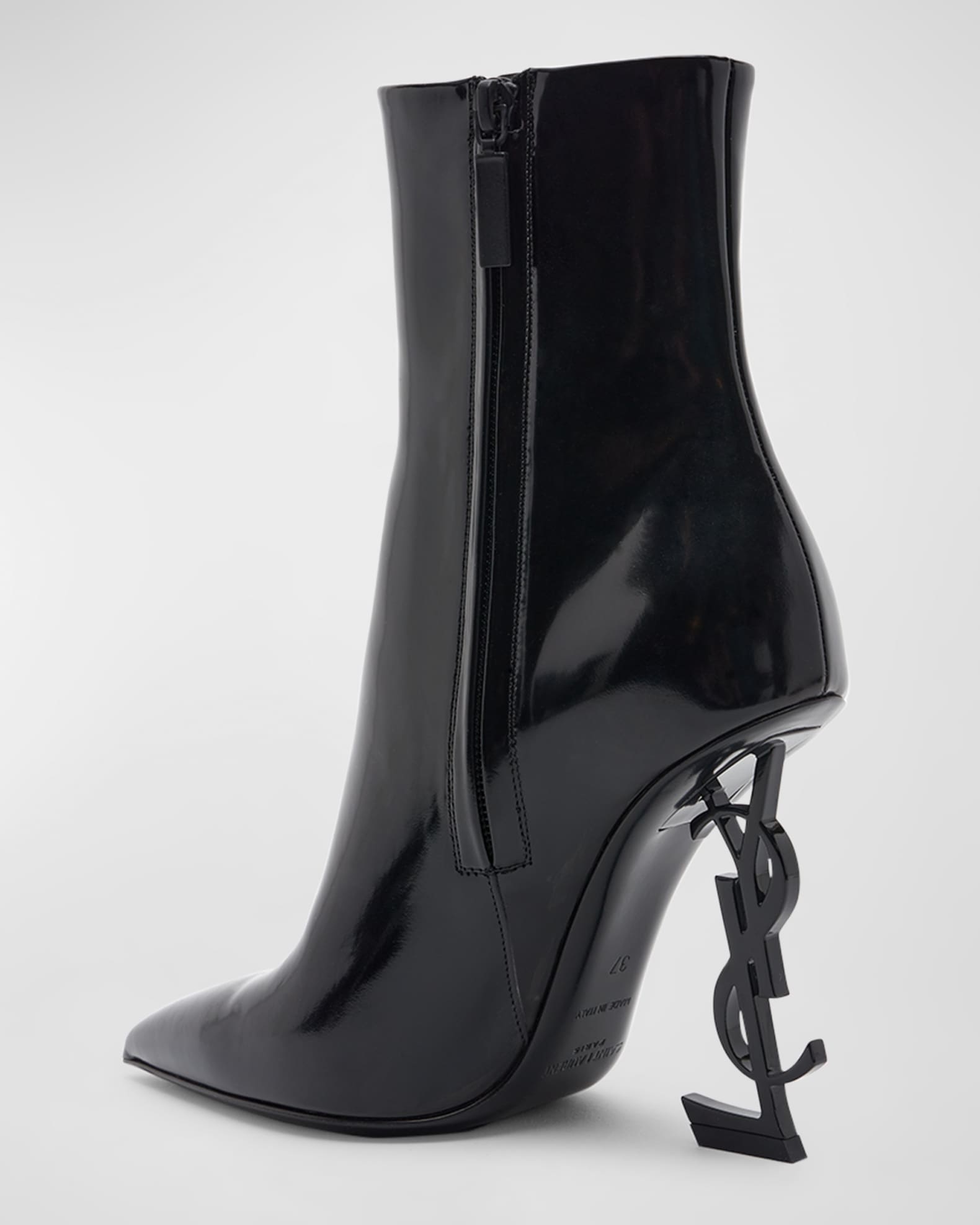 Ysl heel booties on sale
