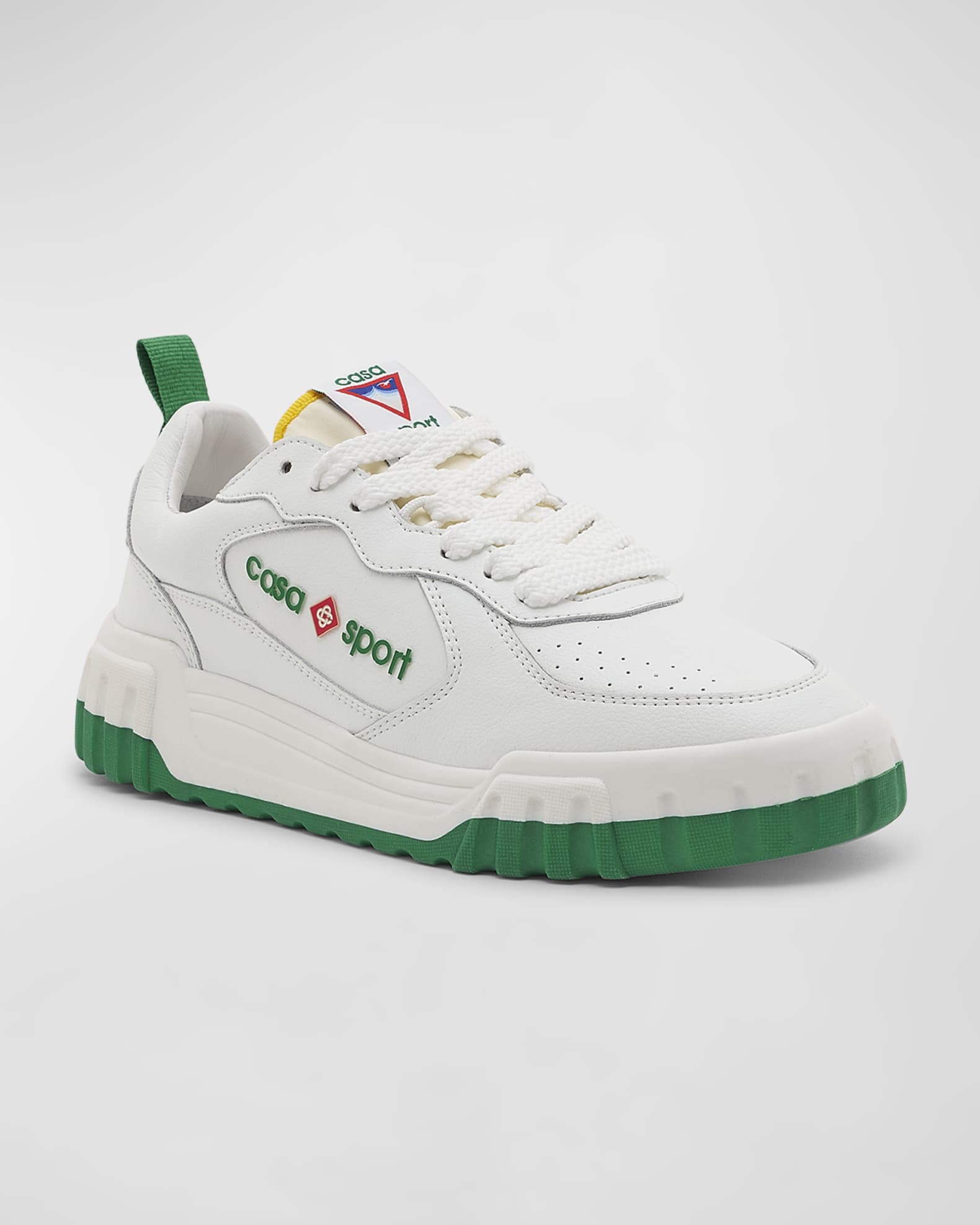 Men's Tennis Court Leather Low-Top Sneakers 1