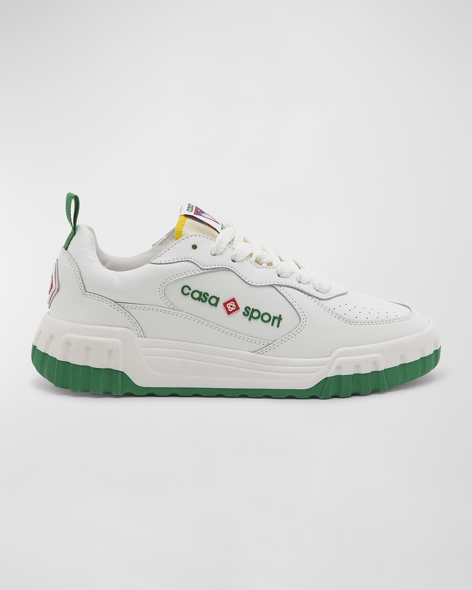 Men s Tennis Court Leather Low Top Sneakers