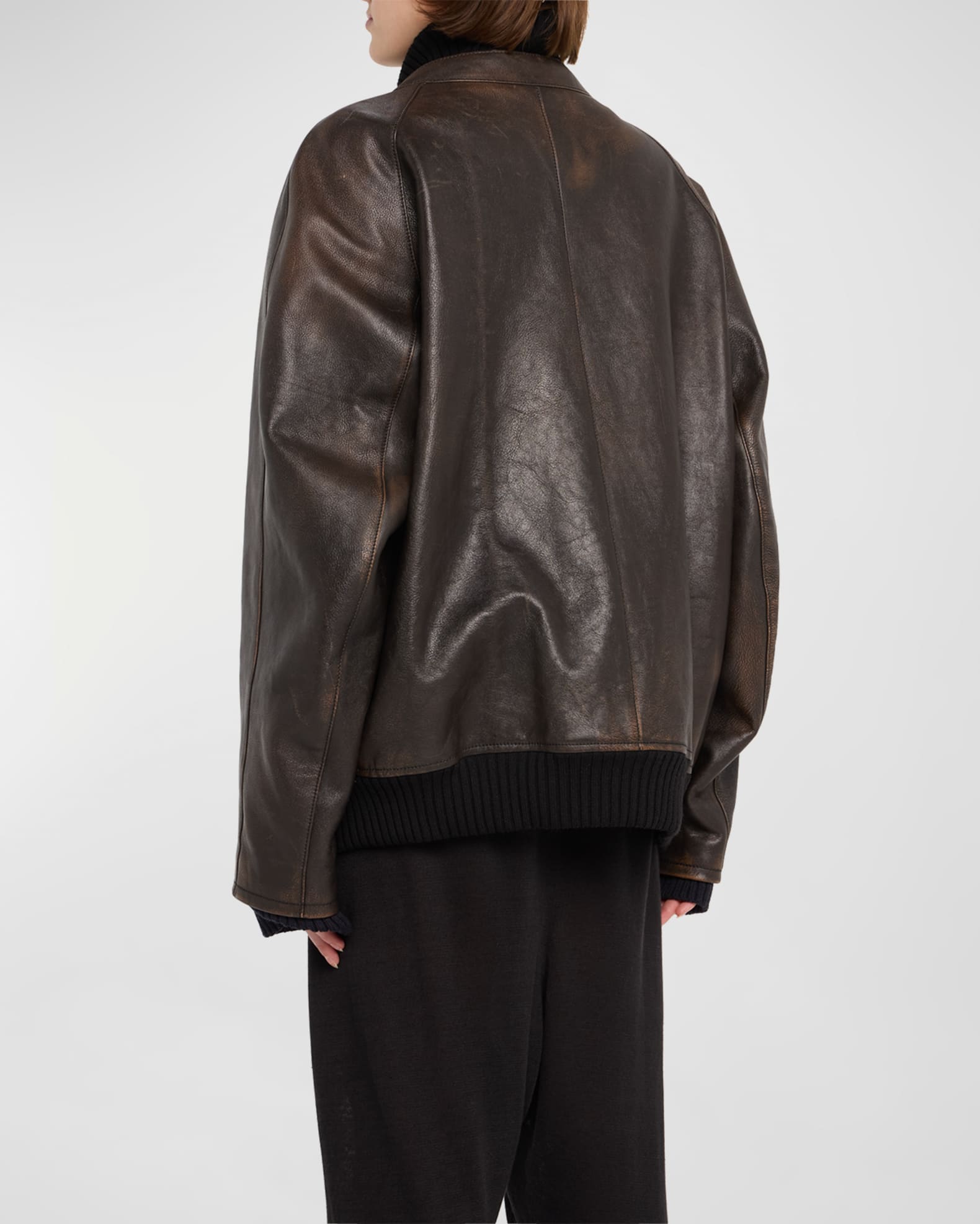 TOM FORD Crocodile-Embossed Leather Utility Jacket - Bergdorf Goodman