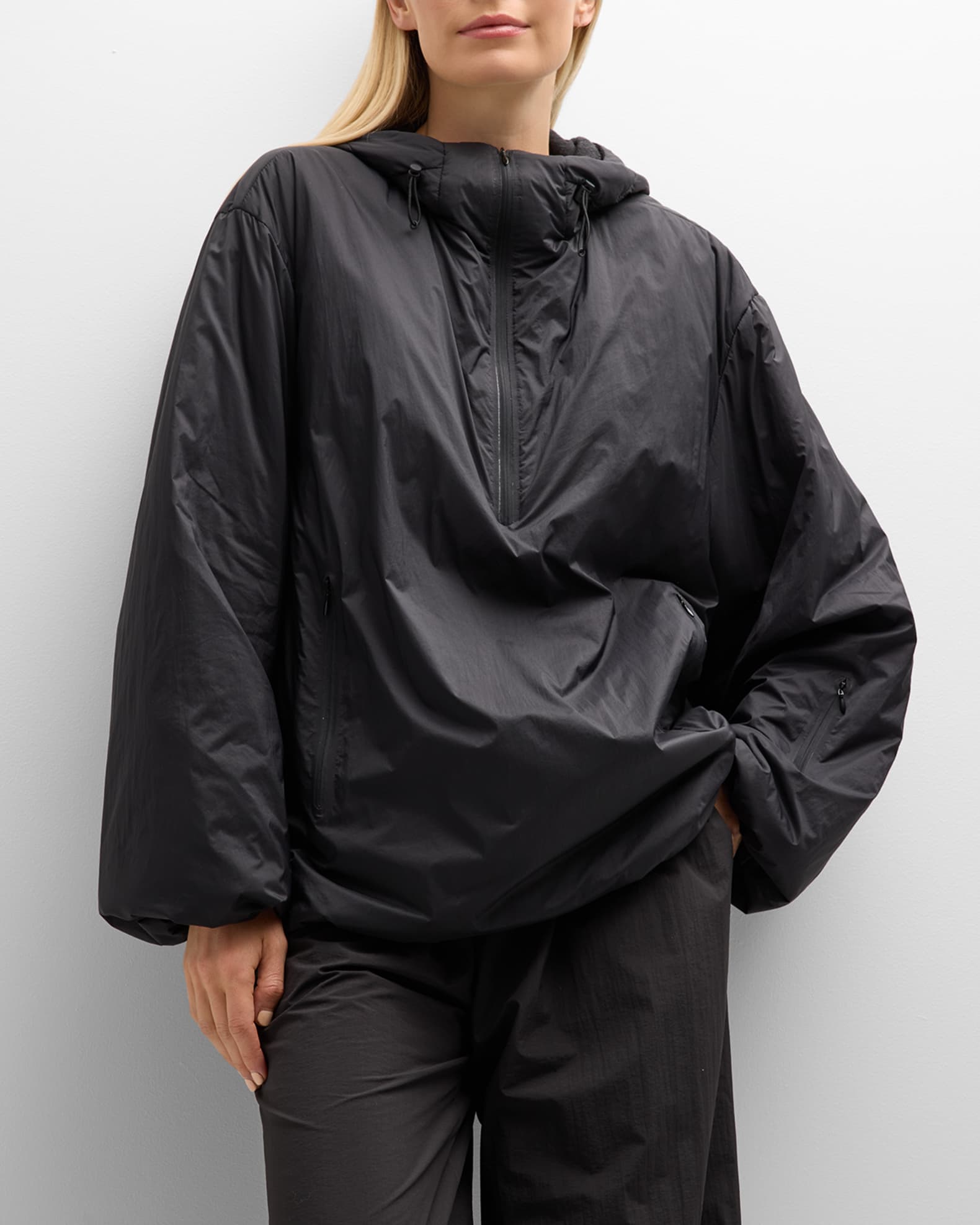 Quarter zip track jacket top