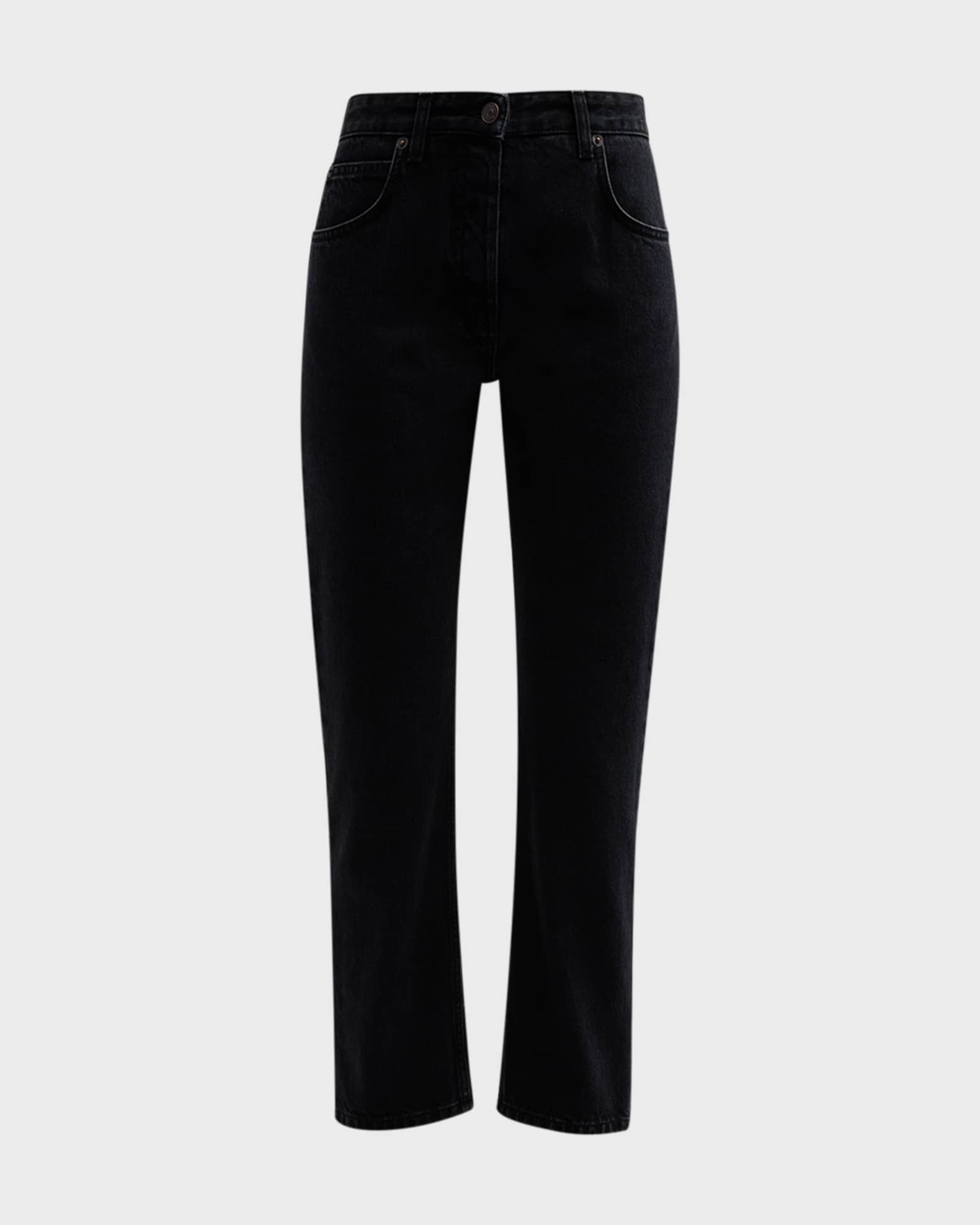 THE ROW Riaco Slim-Leg Crop Jeans | Neiman Marcus