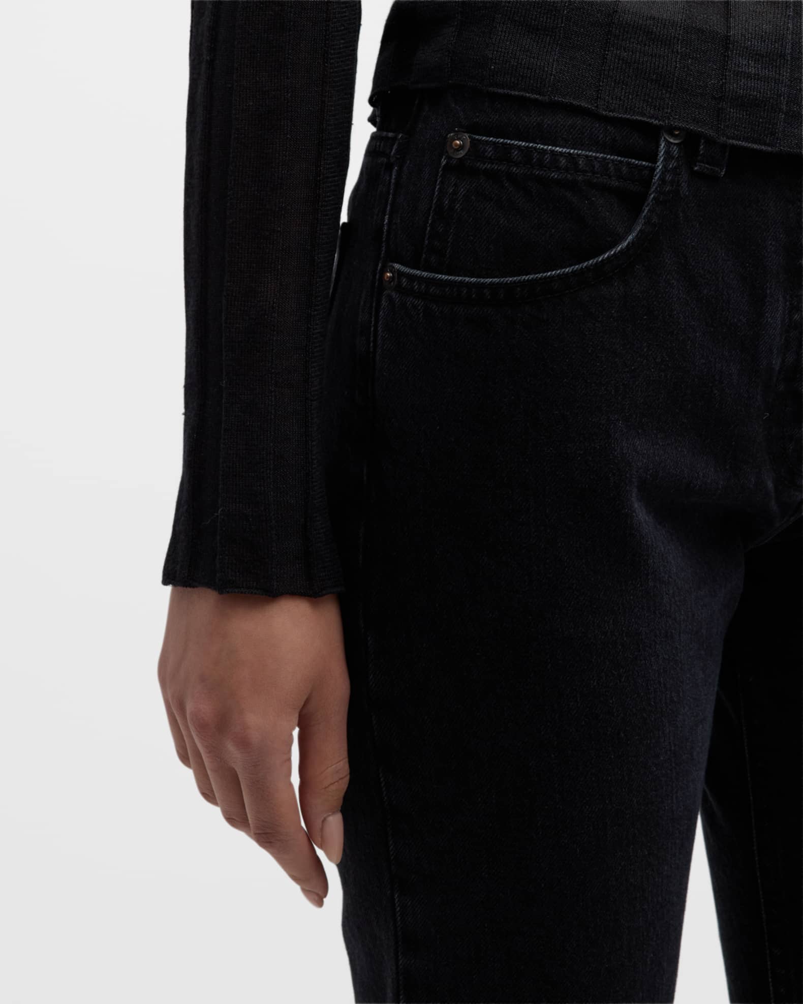 （セレブ御用達）The Row Riacoスリムレッグクロップジーンズ THE ROW Riaco Slim-Leg Crop Jeans | Neiman Marcus