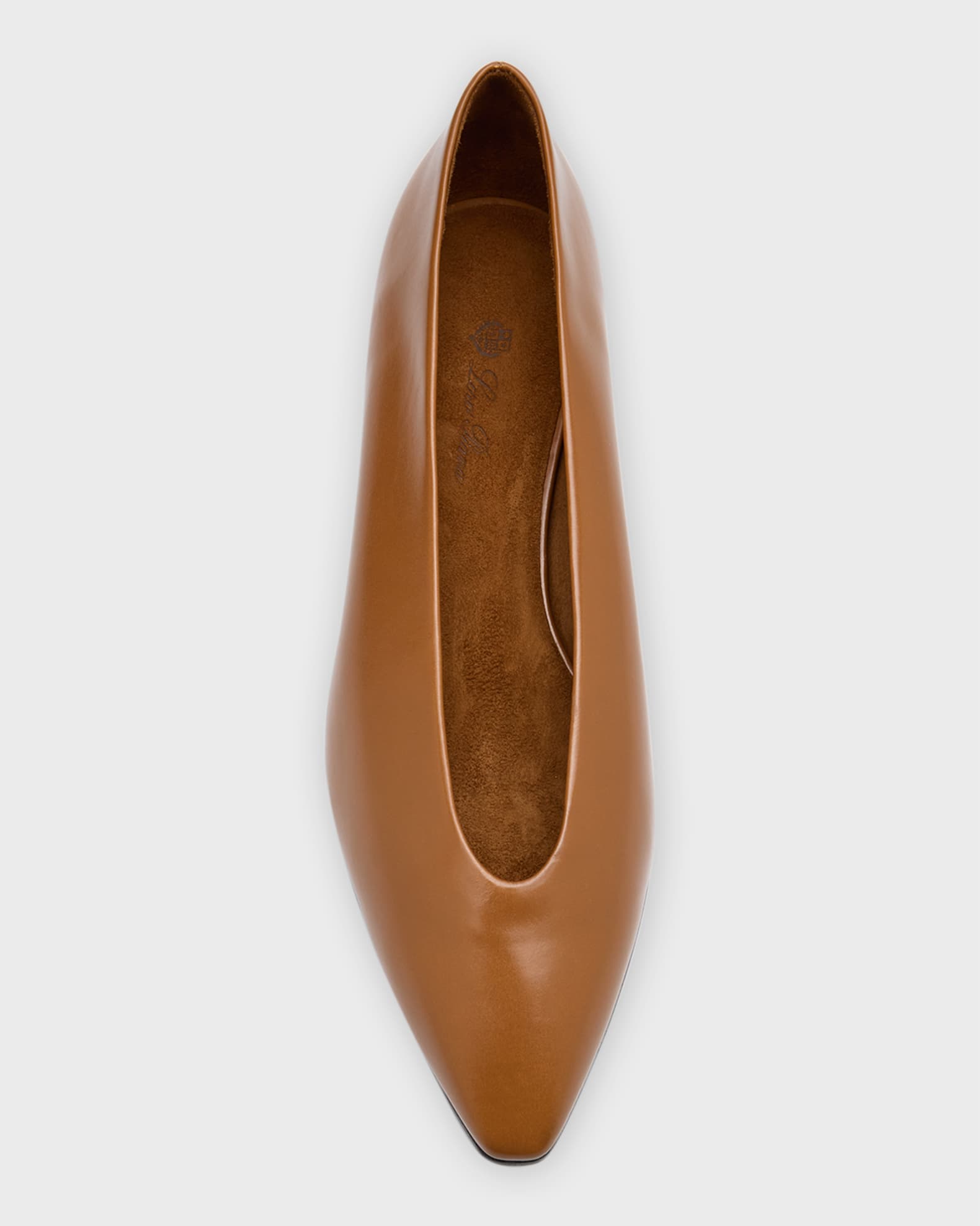 Loro Piana Rebecca Calfskin Ballerina Flats | Neiman Marcus
