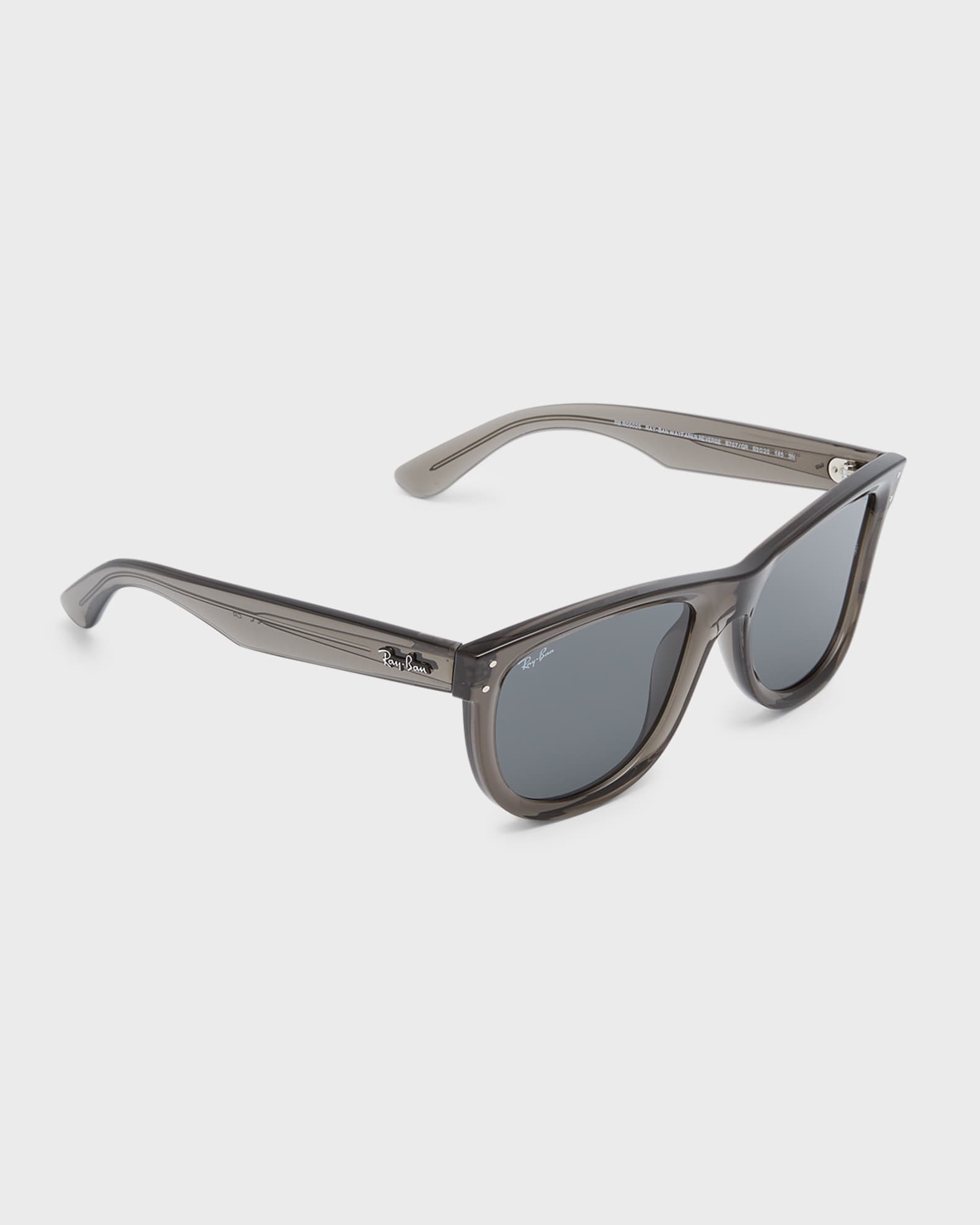 Men's Wayfarer Reverse Acetate Square Sunglasses