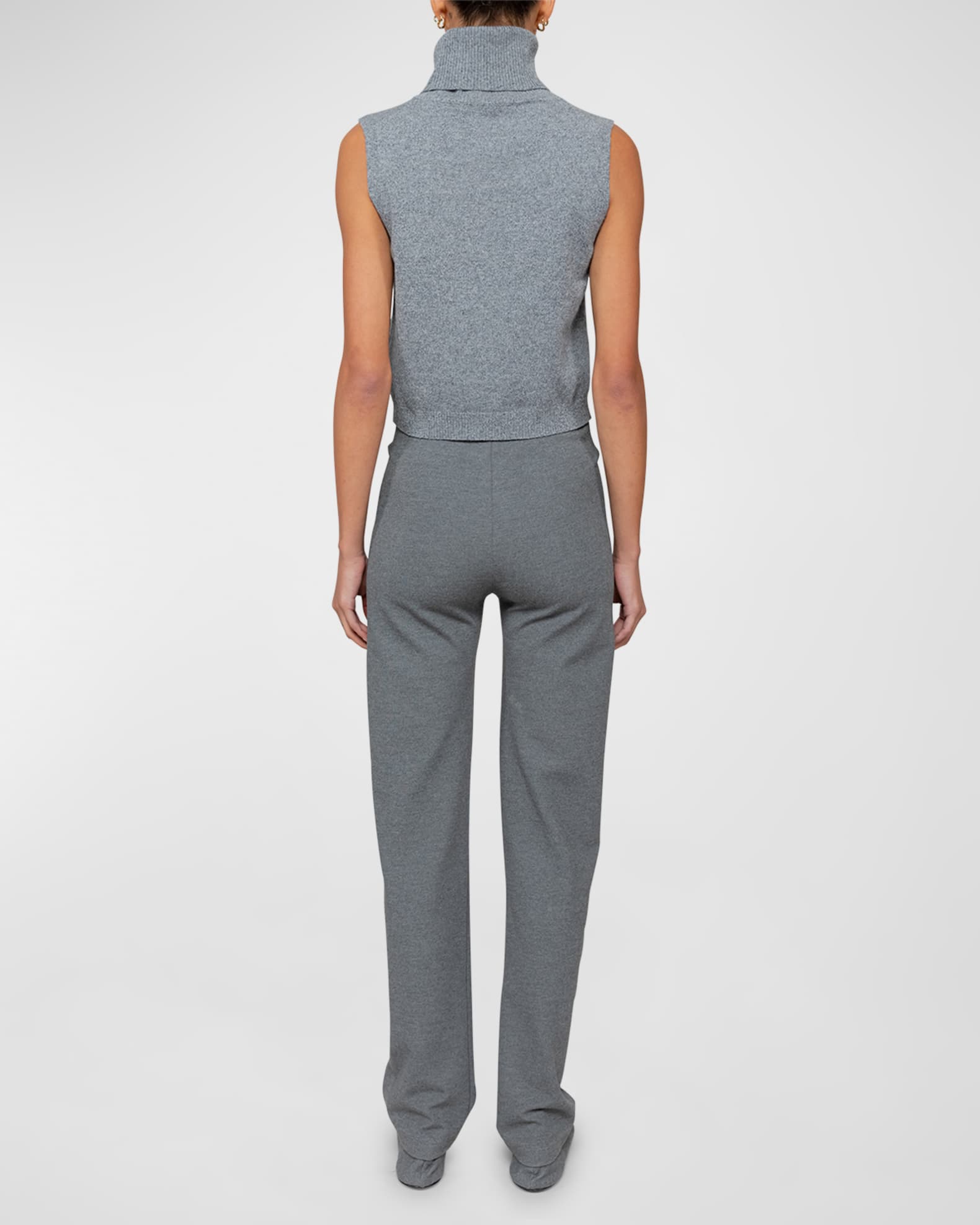 LESET Zoe Sleeveless Turtleneck Tank Top Neiman Marcus