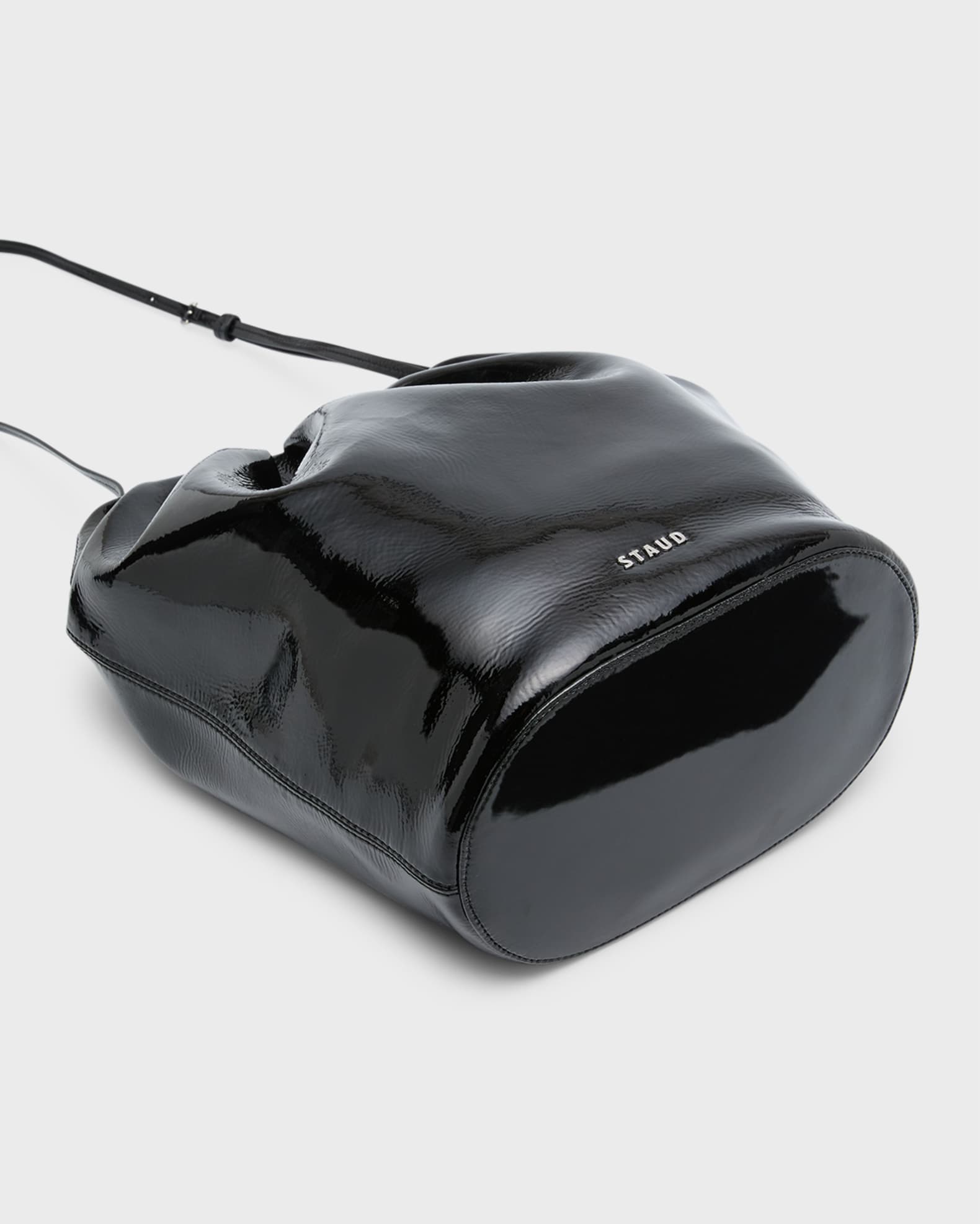 Staud Valentina Patent Leather Bucket Bag Neiman Marcus
