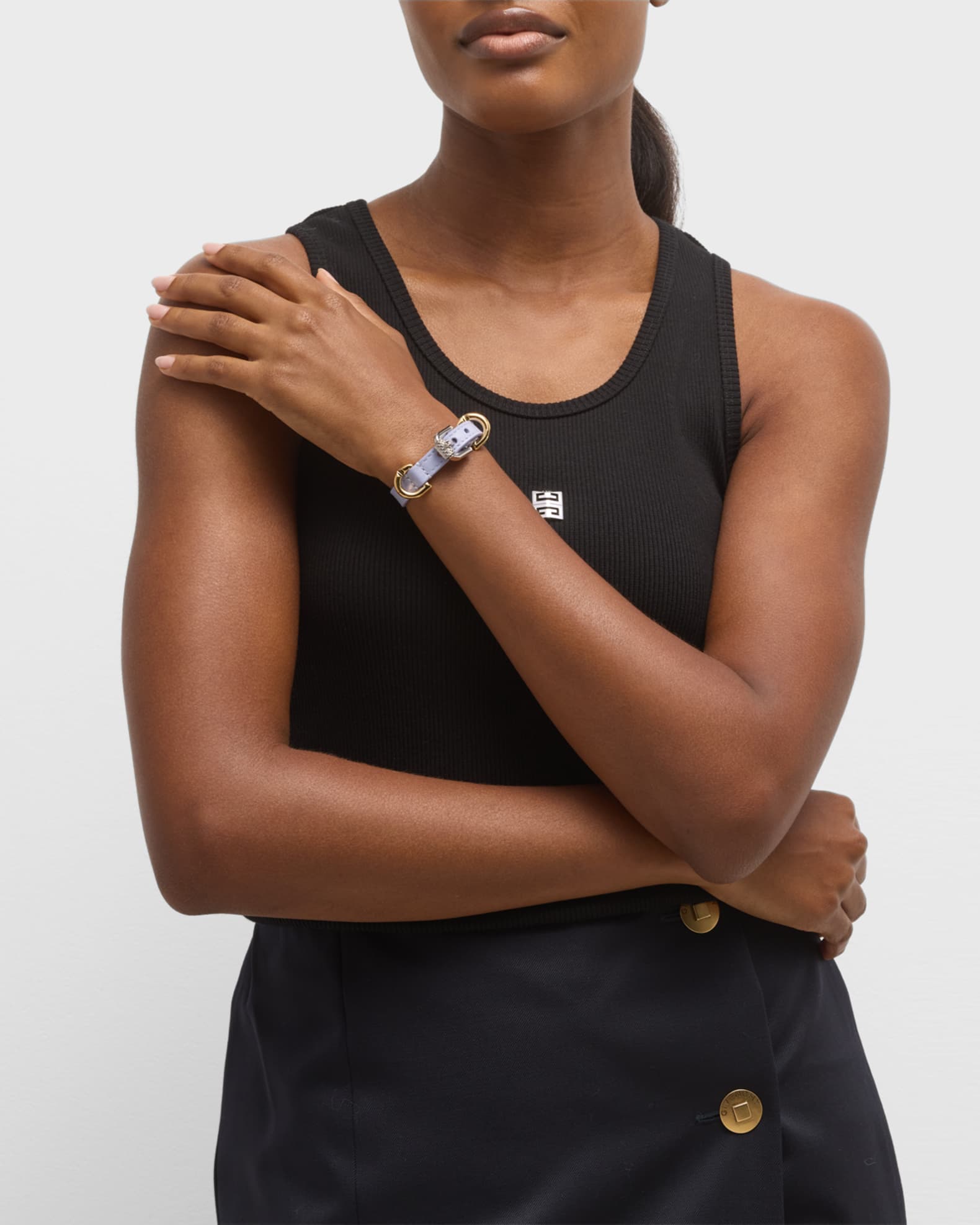 Givenchy Voyou Leather Bracelet | Neiman Marcus Givenchy Voyou Leather Bracelet | Neiman Marcus