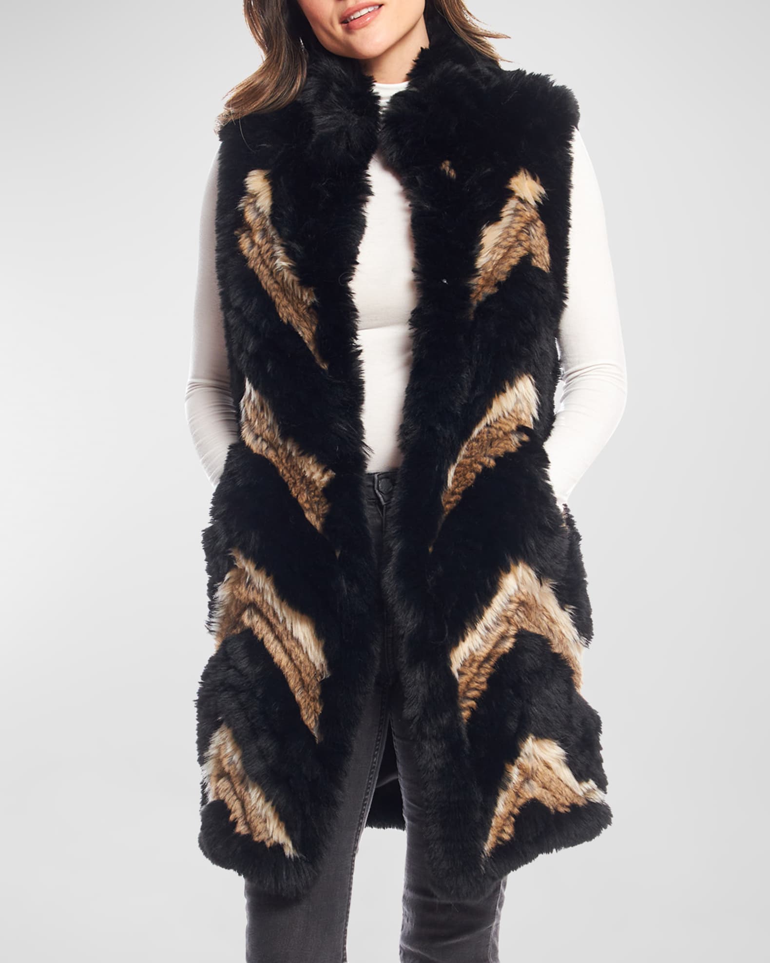 Neiman marcus fur vest cheap