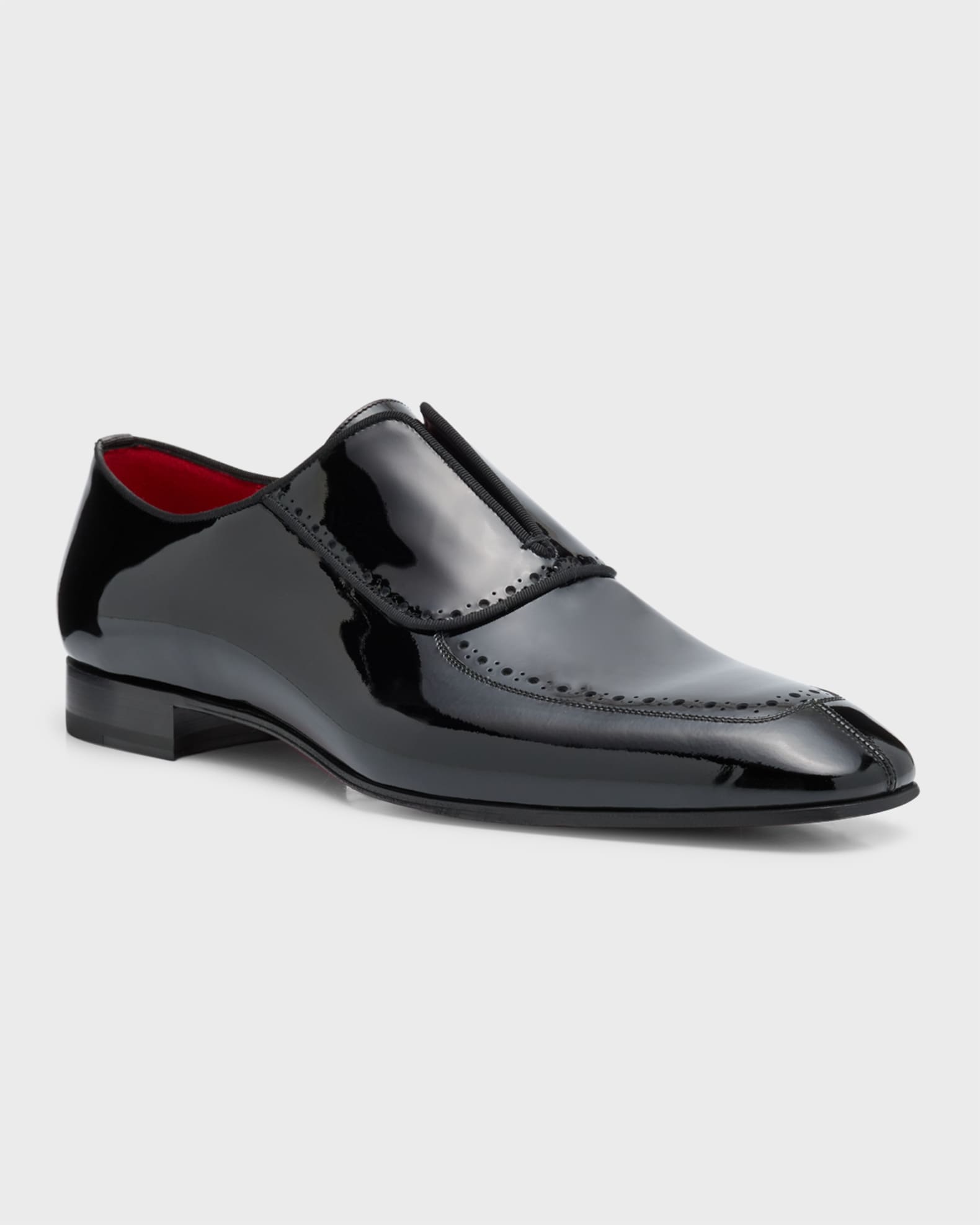 Christian Louboutin Men's Greghost Patent Leather Loafers