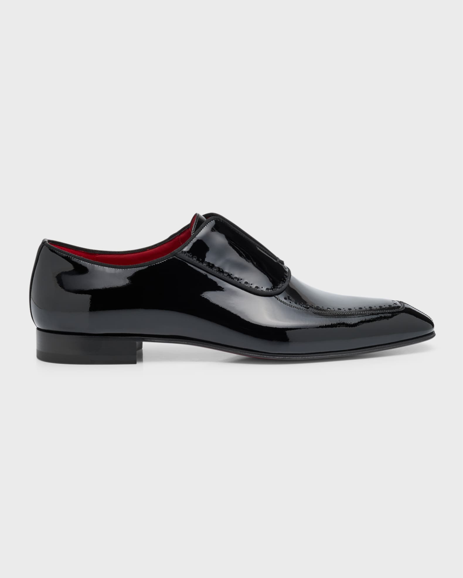 Christian Louboutin Men s Lafitte On Patent Laceless Oxfords Neiman Marcus