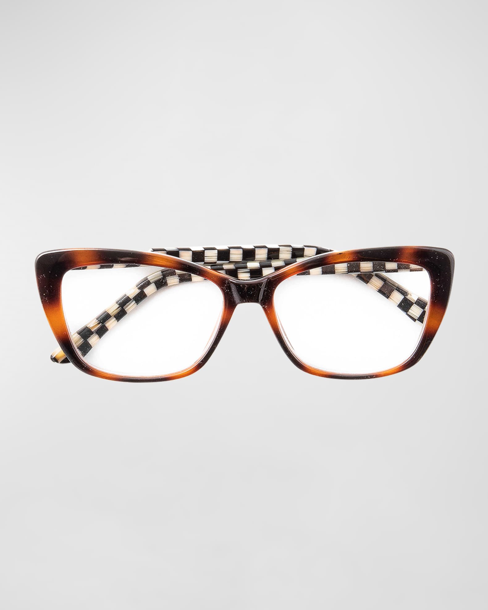 MacKenzie-Childs Zoe Plastic Cat-Eye Reading Glasses | Neiman Marcus