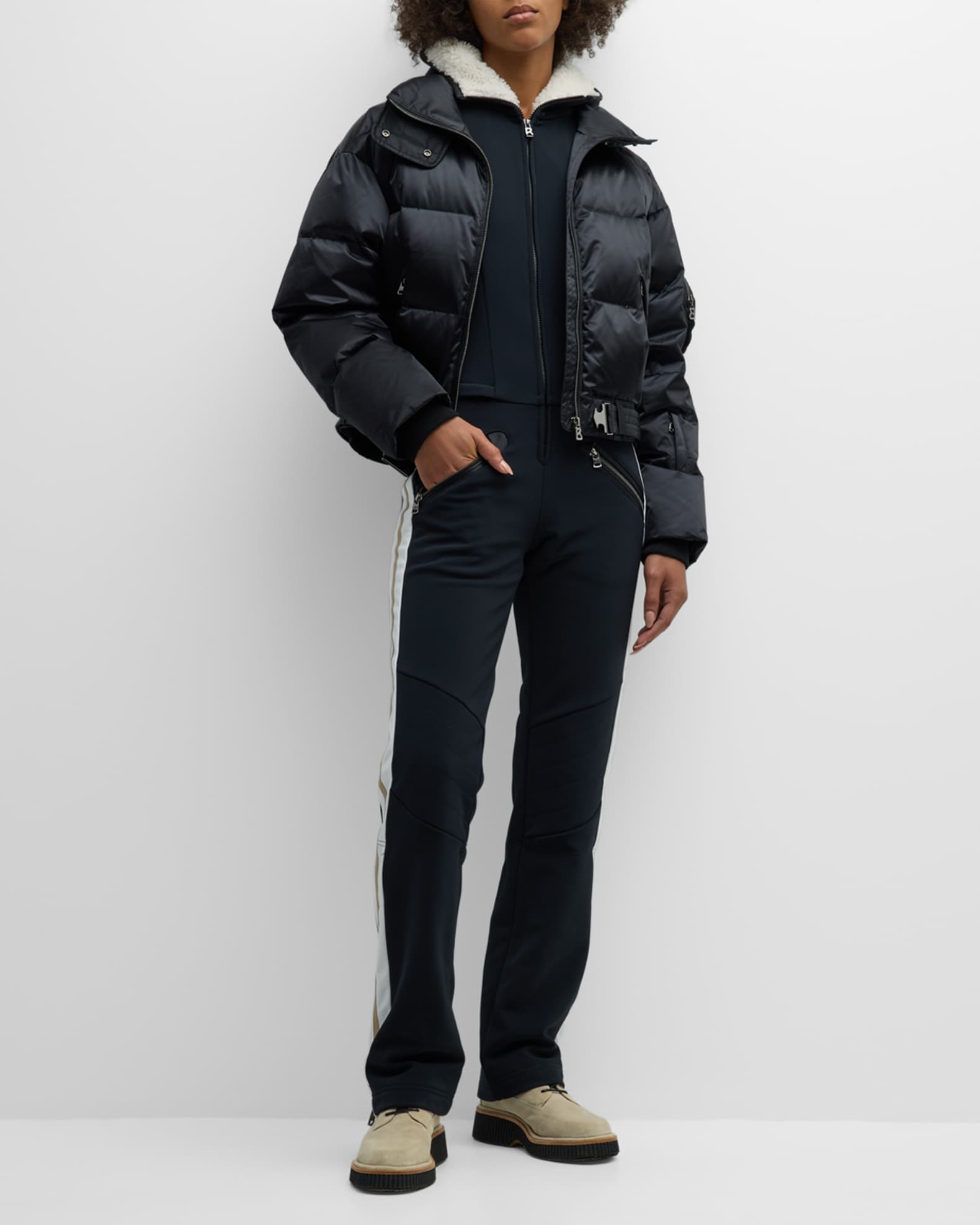 Amala Puffer Jacket with Detachable Catsuit