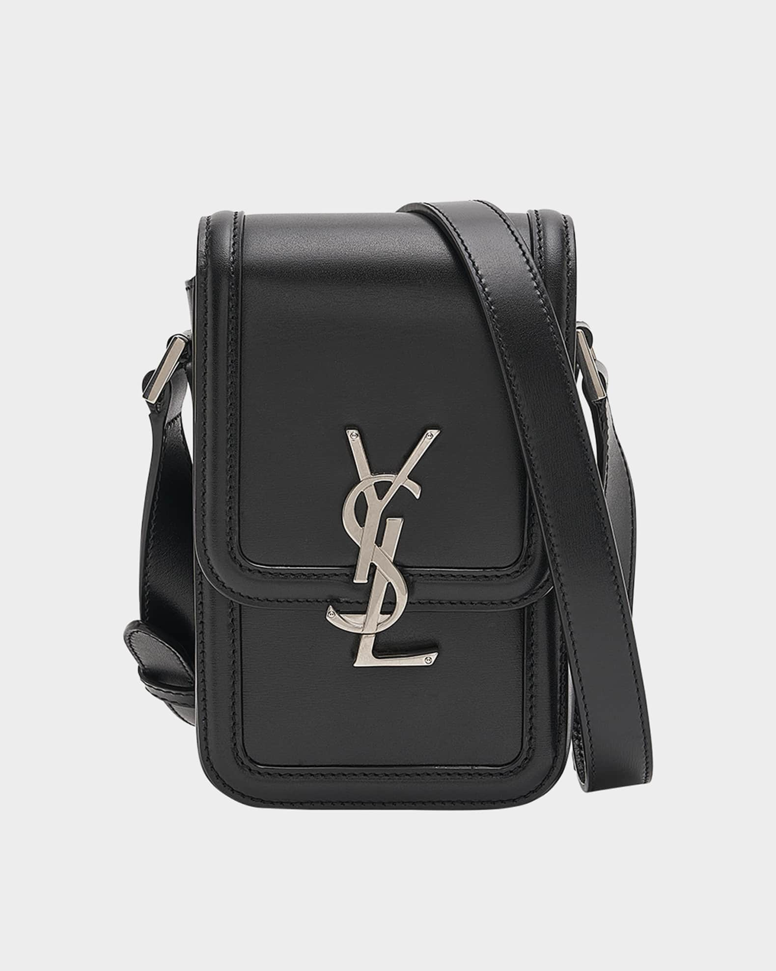 Saint Laurent Le Monogramme Camera Bag In Monogram Canvas And Smooth Leather  in Natural for Men