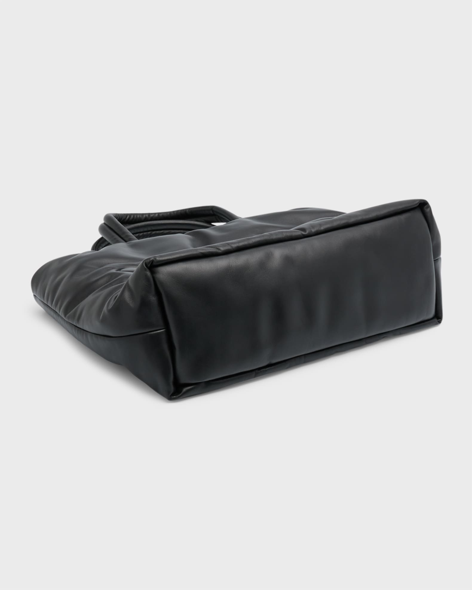Men's Embossed Padded Leather Tote Bag 1