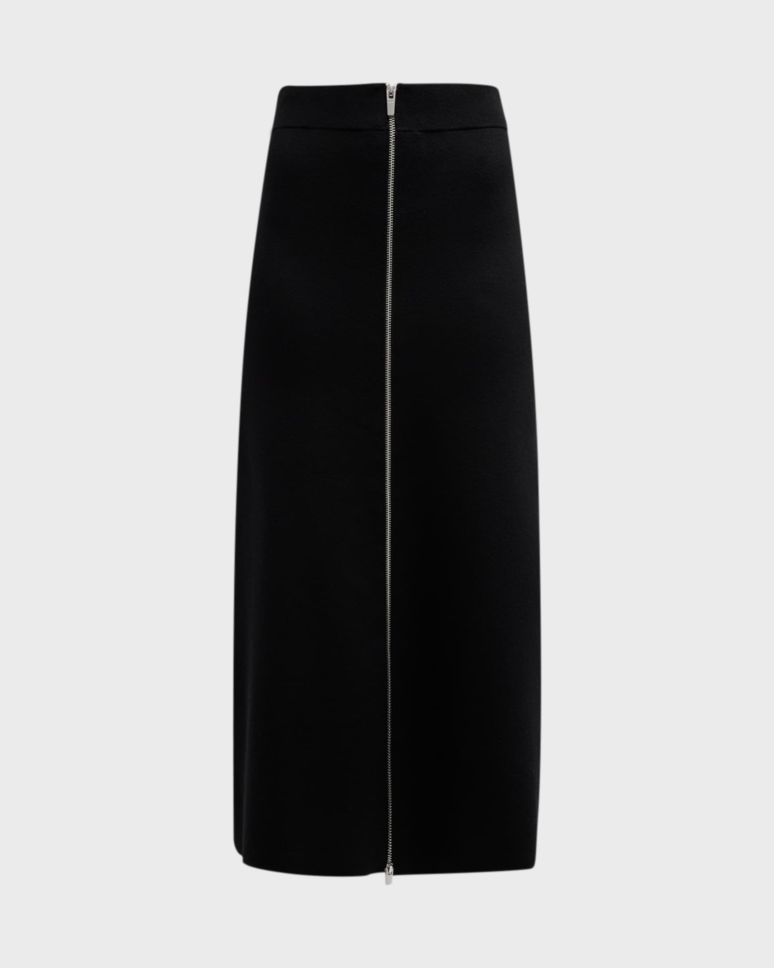 Zipper midi pencil skirt hotsell