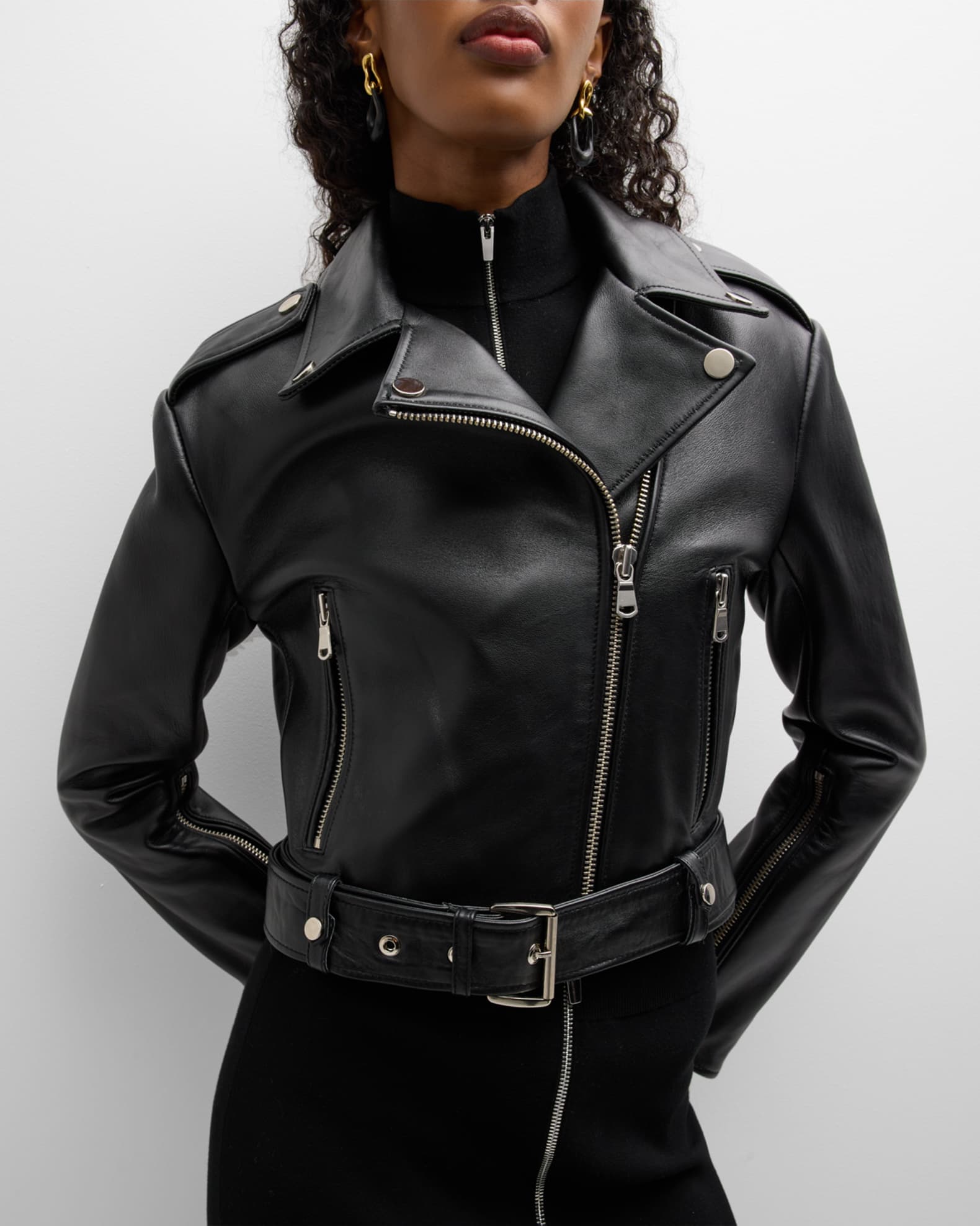 Monroe Leather Moto Jacket