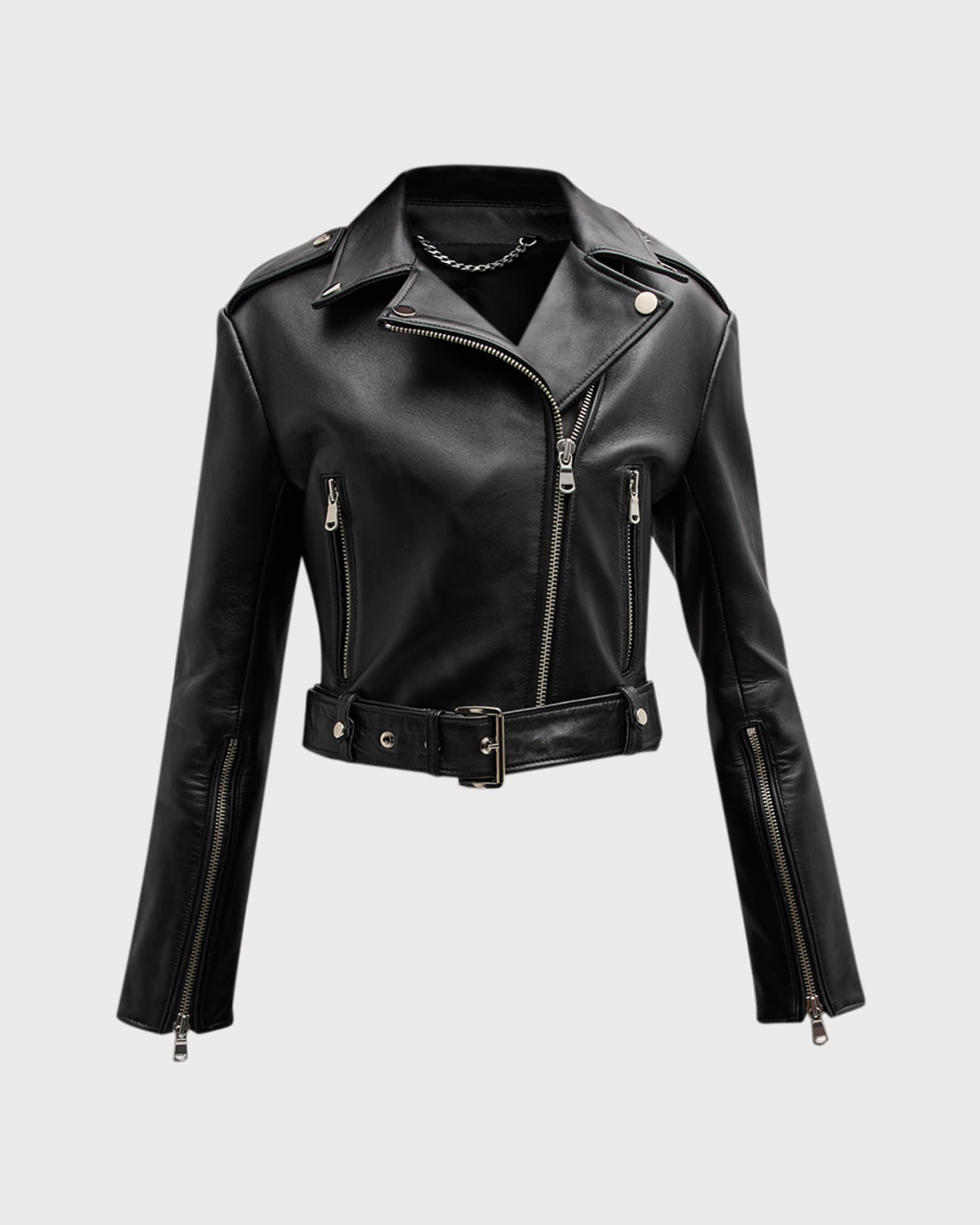 A.L.C. Monroe Leather Moto Jacket Neiman Marcus