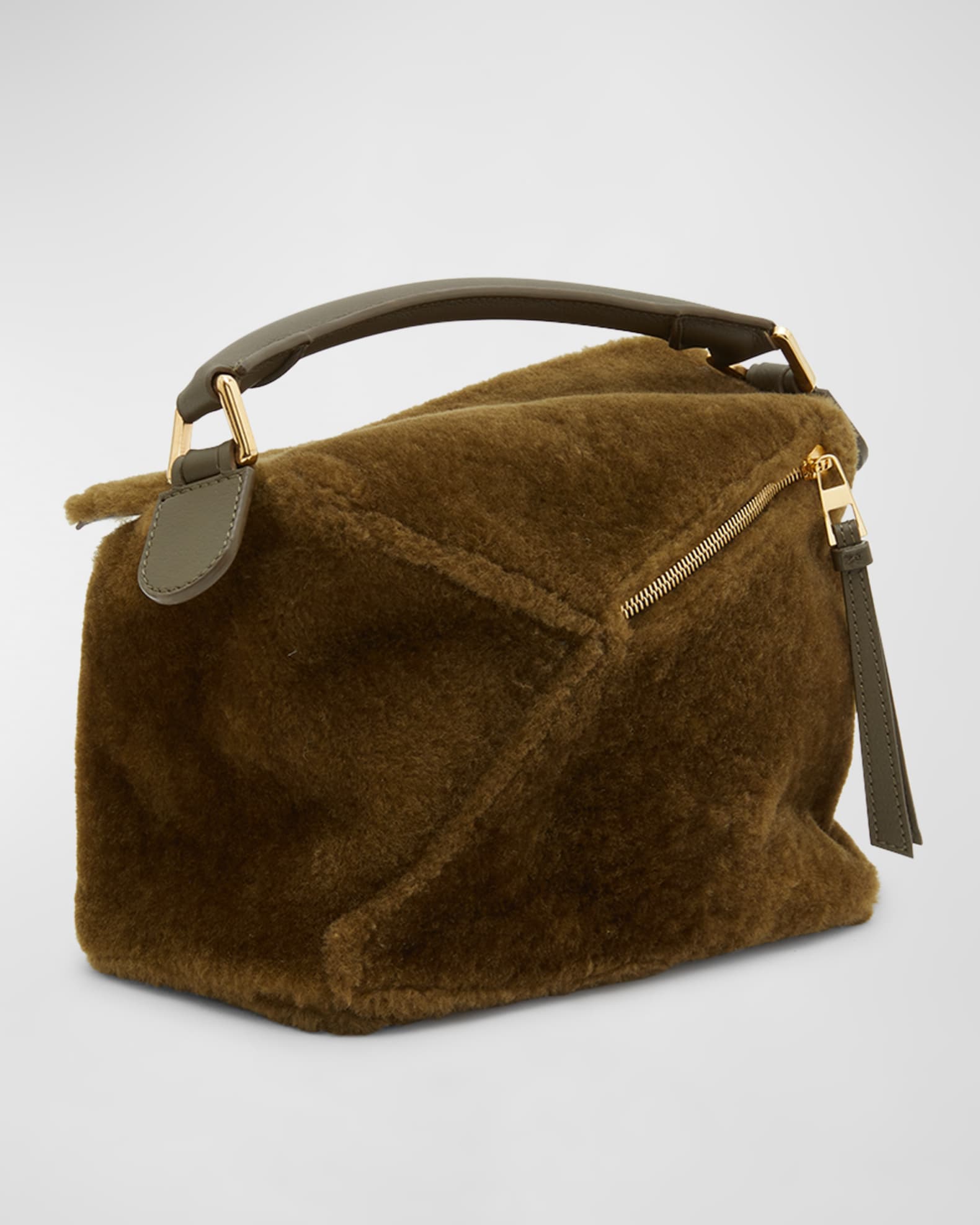 Small Puzzle bag in shearling