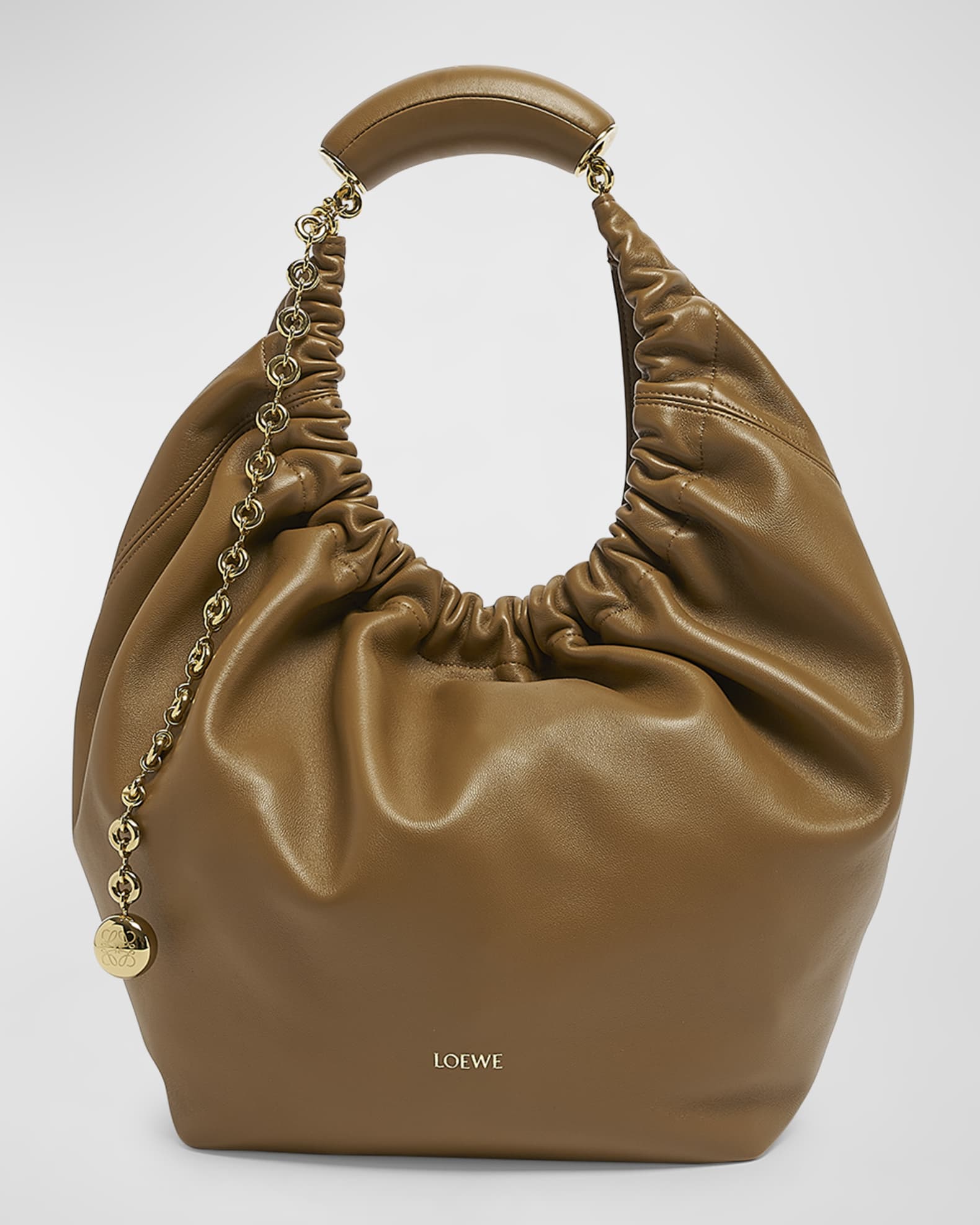 Loewe Squeeze Medium Shoulder Bag in Napa Leather | Neiman