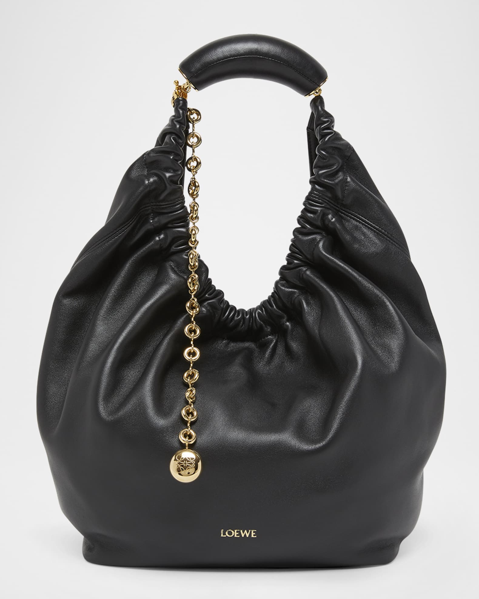 Loewe Squeeze Small Shoulder Bag in Napa Leather | Neiman Marcus