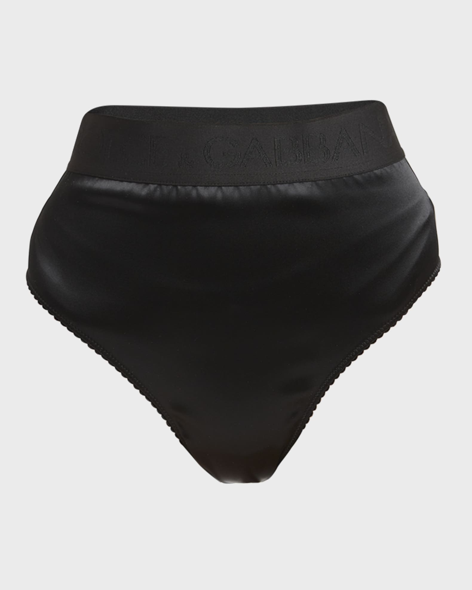 Dolce&Gabbana High-Rise Stretch Satin Briefs