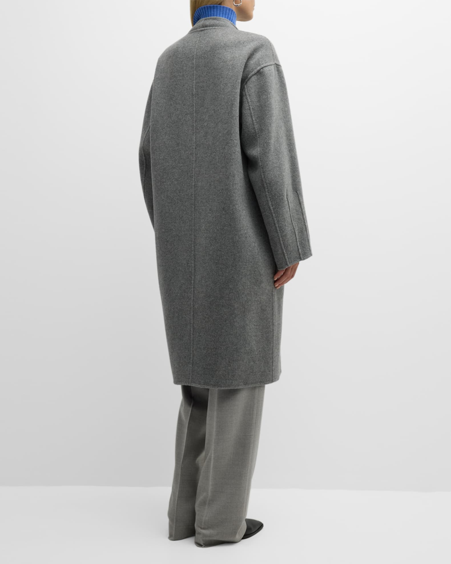Lafayette 148 New York Reversible Two-Tone Double-Face Wool Coat ...