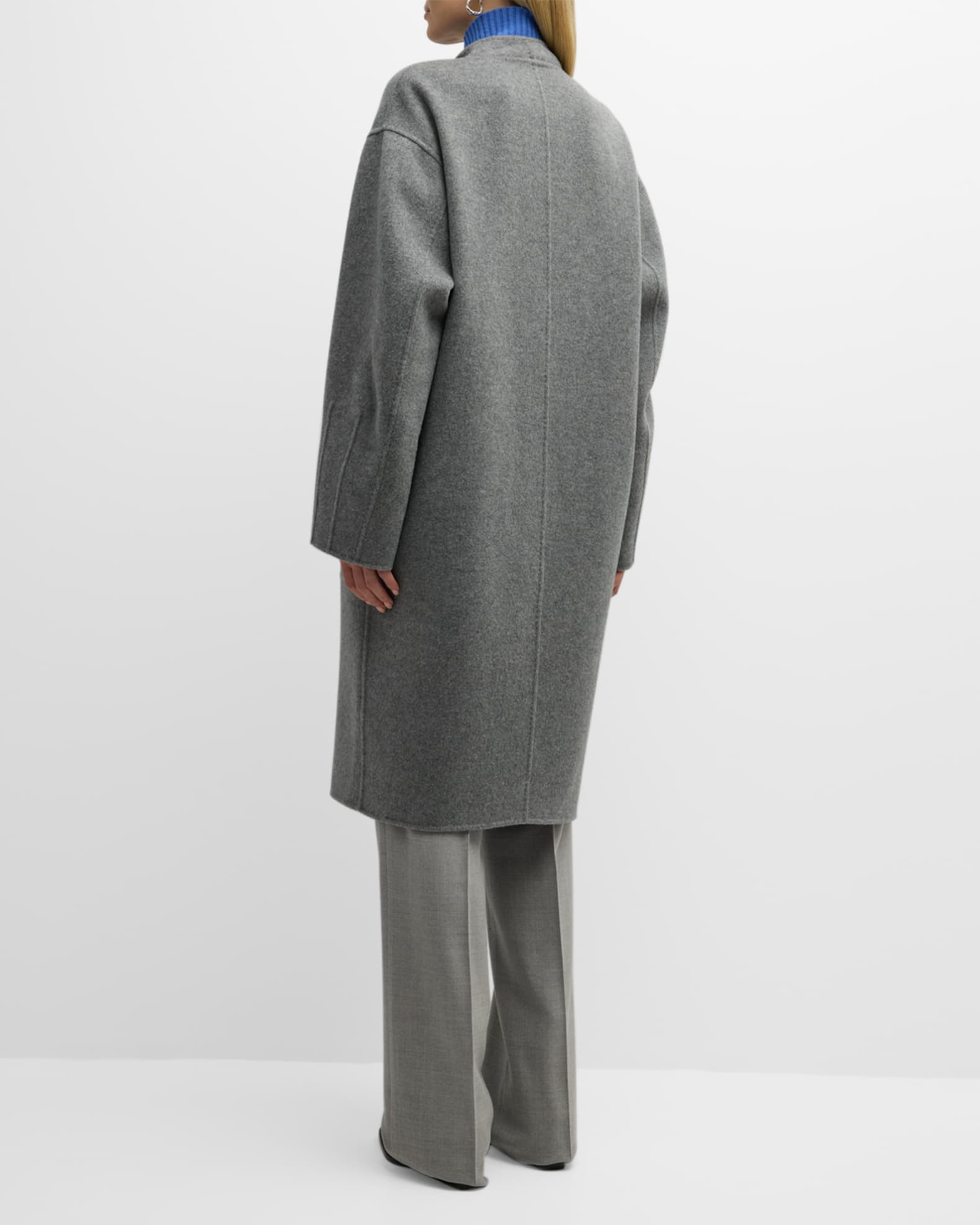 Lafayette 148 New York Reversible Two-Tone Double-Face Wool Coat ...