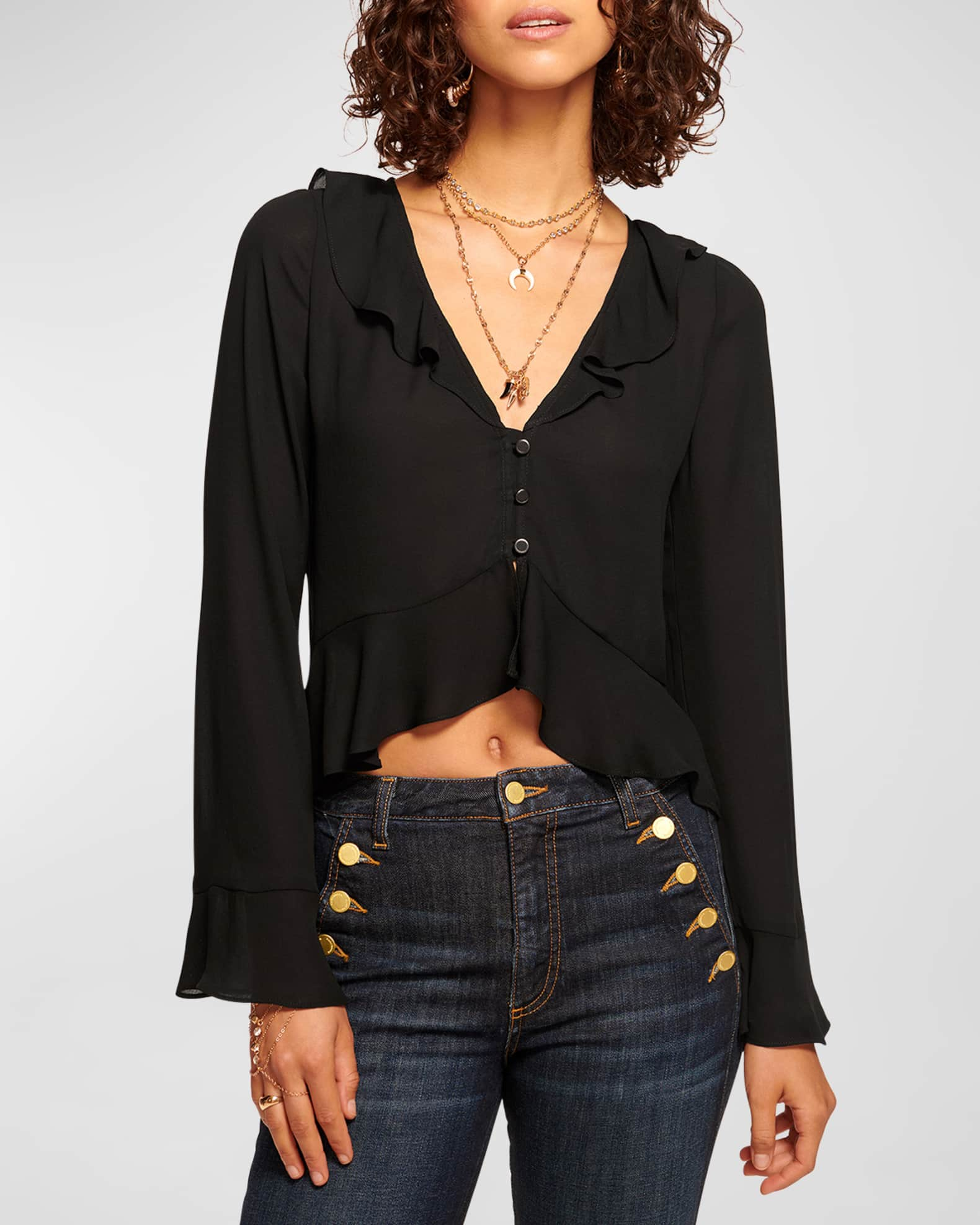 Ruffle Crop Chantilly