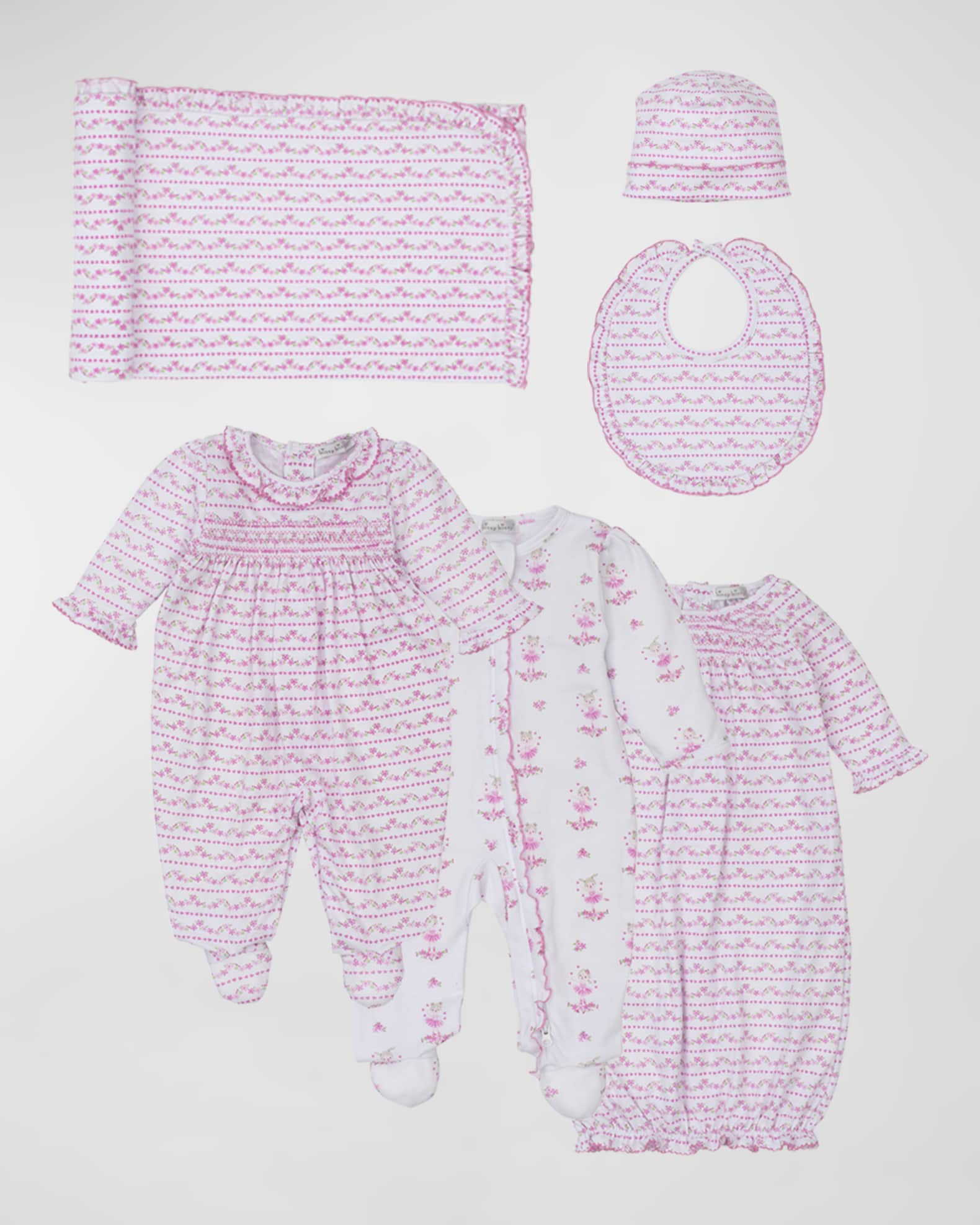 Girl's Ballet Blossoms Zip Up Footie 1