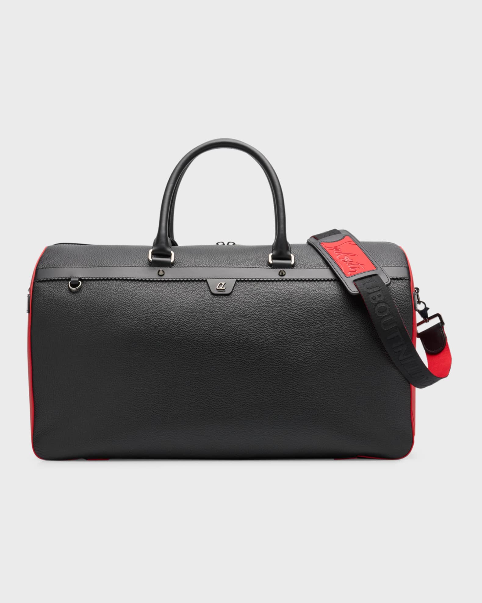 Christian Louboutin Men s Ruisbuddy Leather Duffel Bag Neiman Marcus
