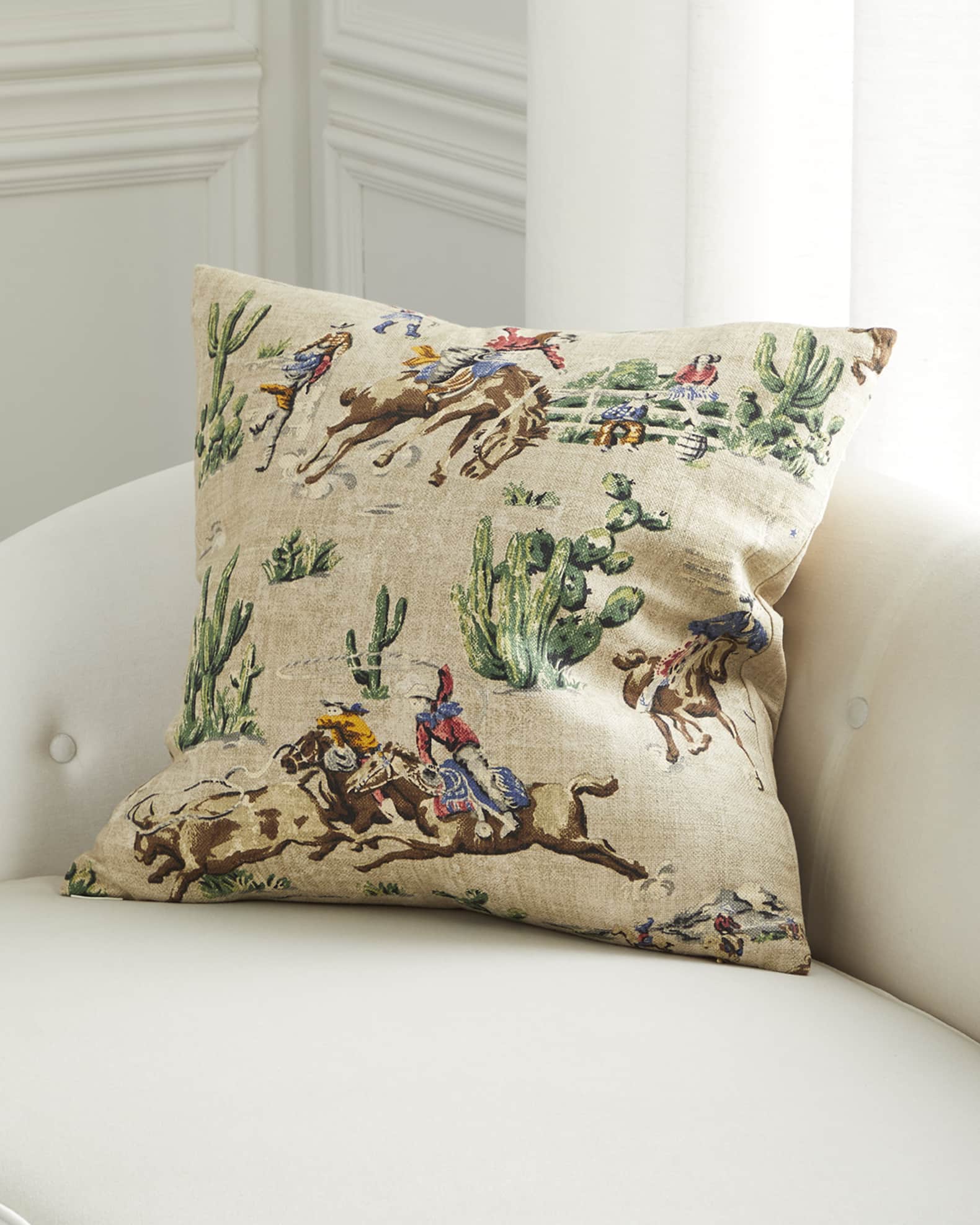 D.V. KAP Home Dude Ranch Throw Pillow Neiman Marcus