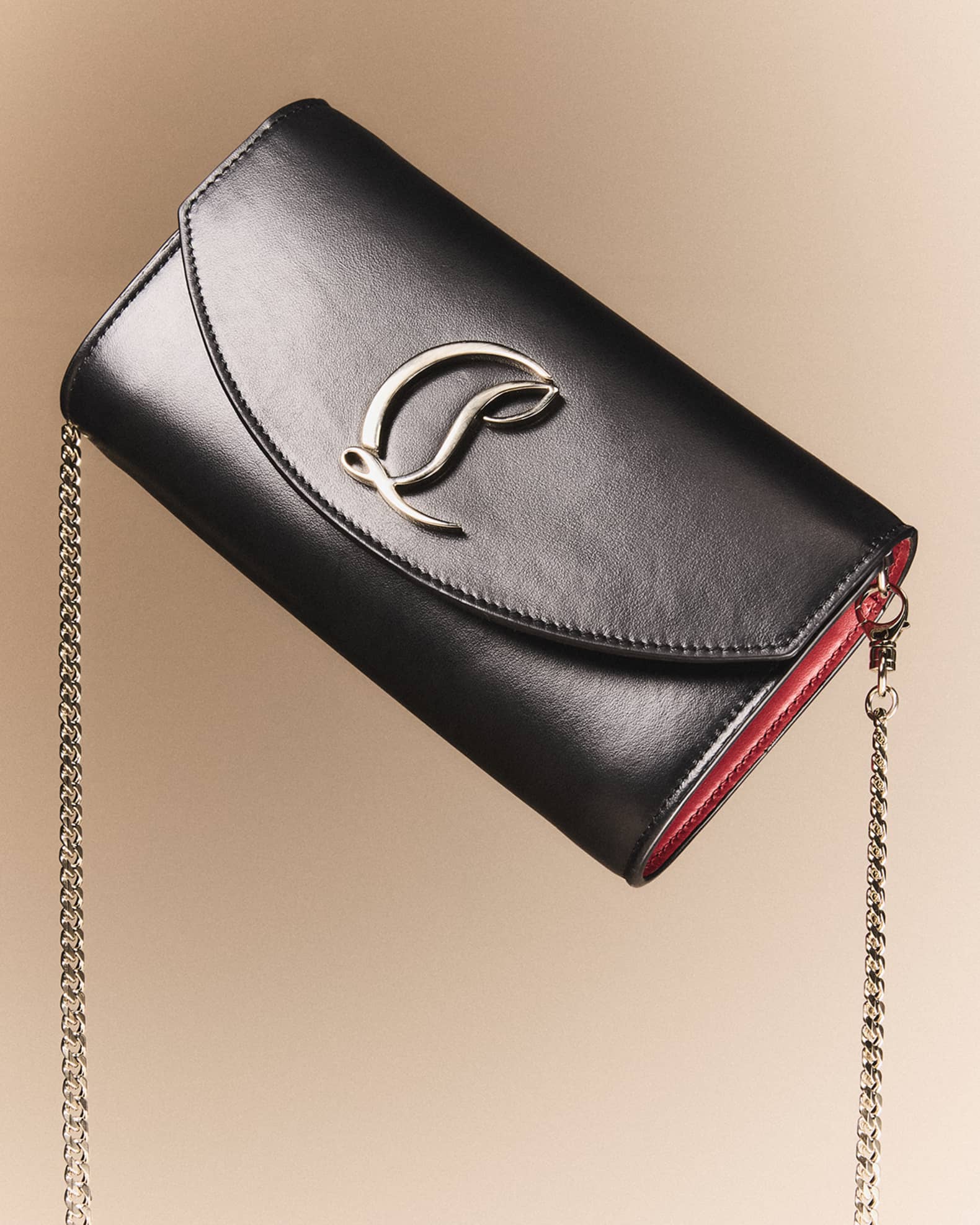 Christian Louboutin Loubi54 Wallet on Chain in Leather