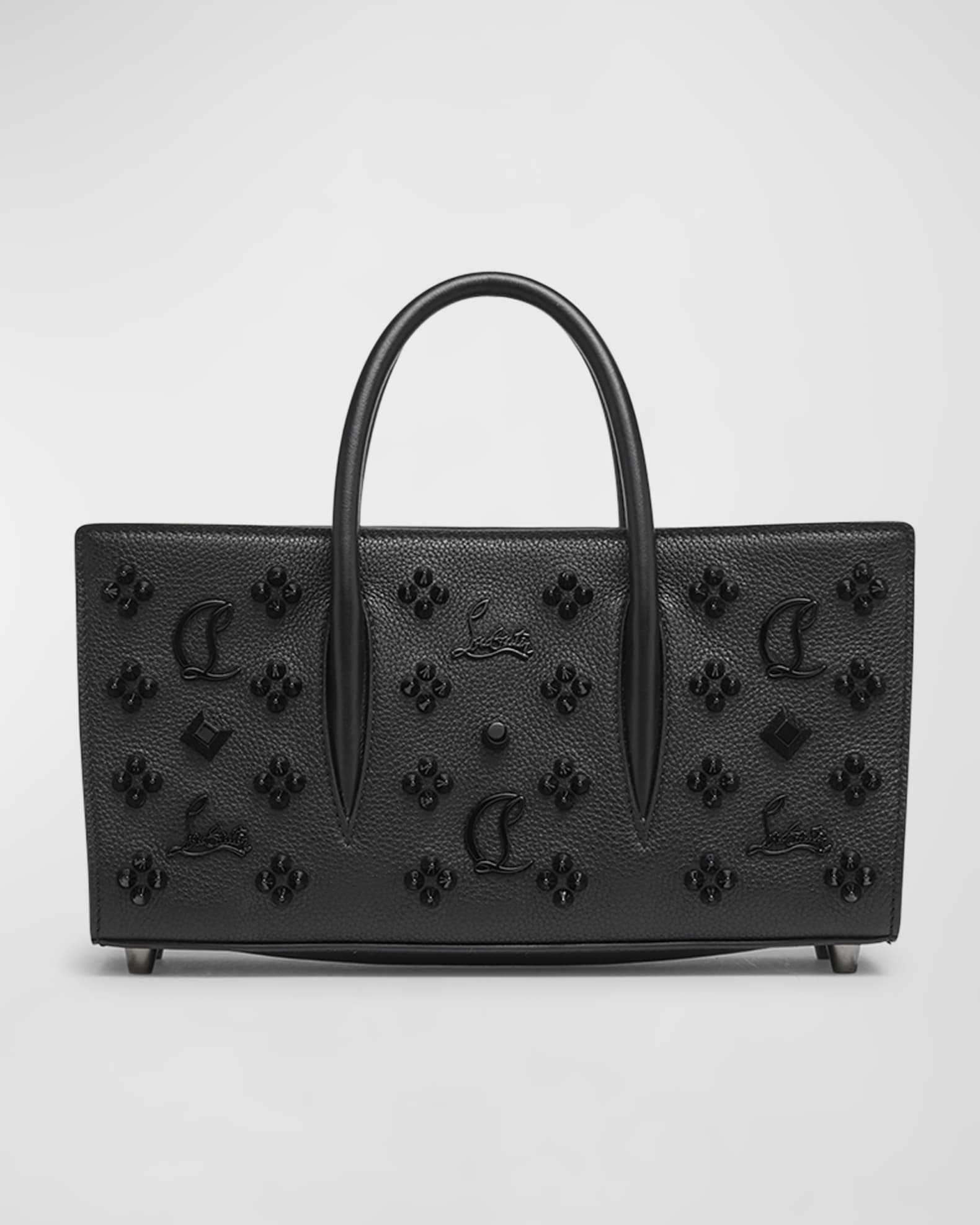 Paloma Baguette in Leather with Loubinthesky Spikes 0