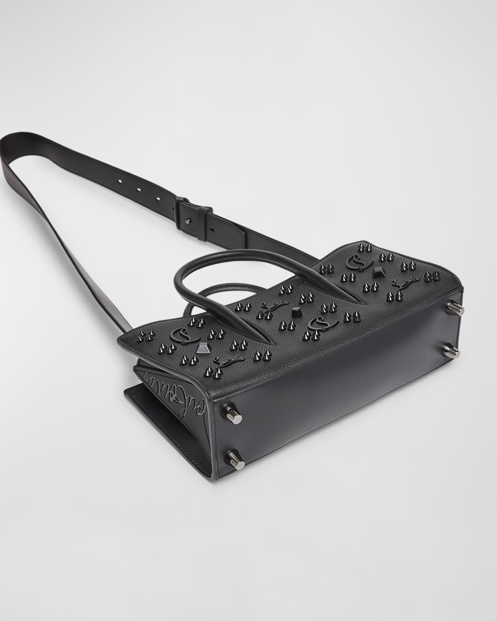 Paloma Baguette in Leather with Loubinthesky Spikes 1