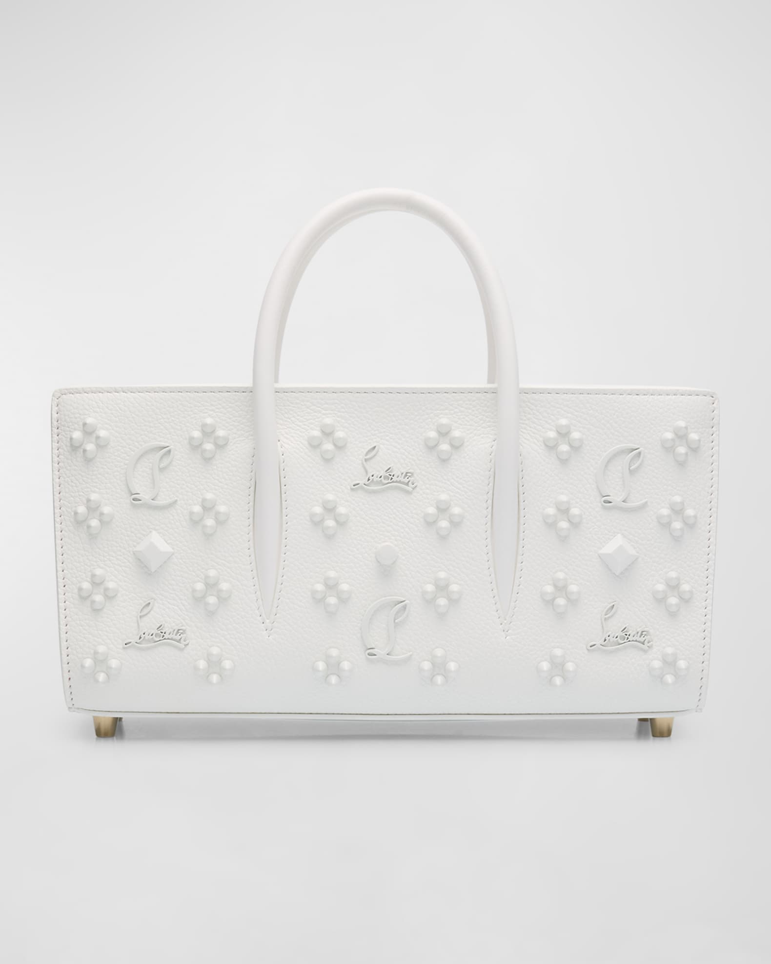 Paloma Baguette in Leather with Loubinthesky Spikes 0