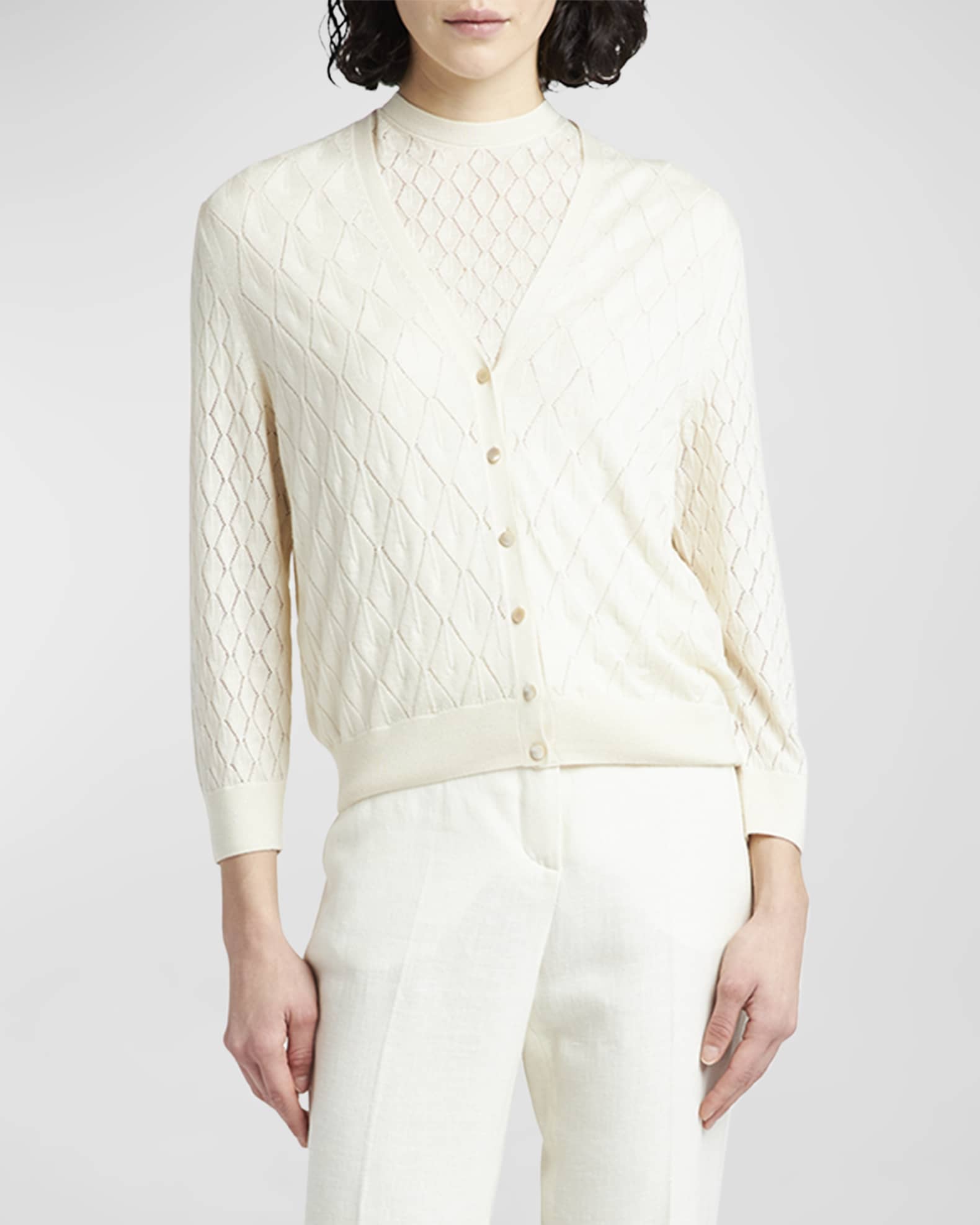 Cashmere button front cardigan on sale