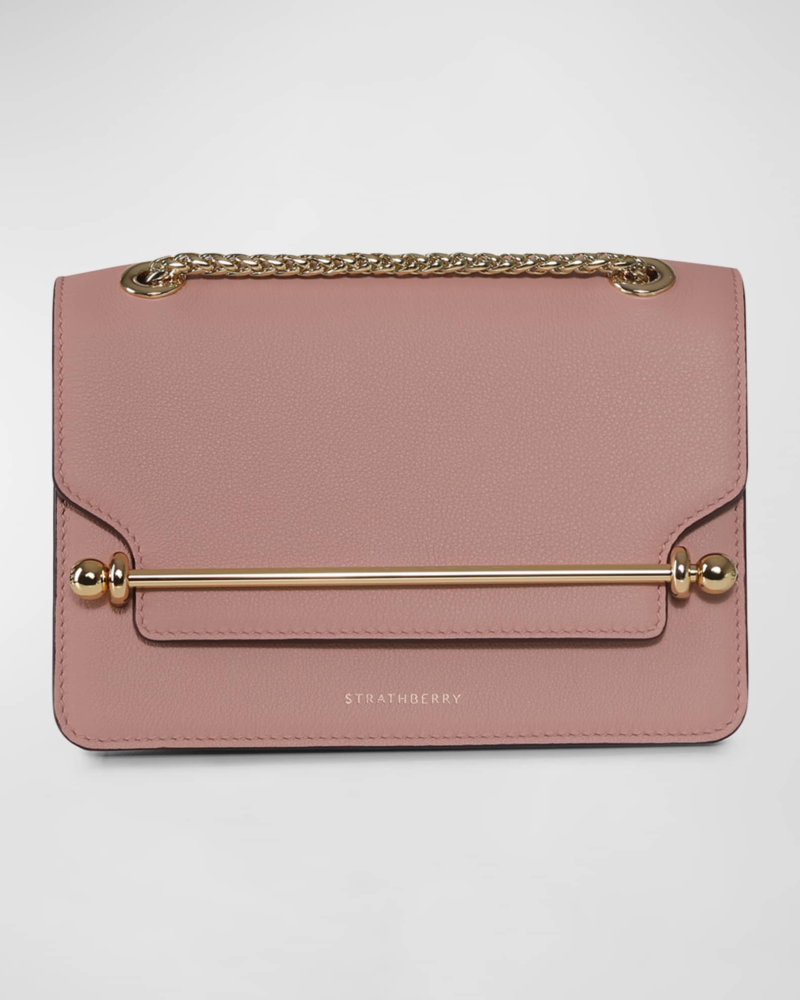 STRATHBERRY East West Mini Leather Chain Shoulder Bag | Neiman Marcus