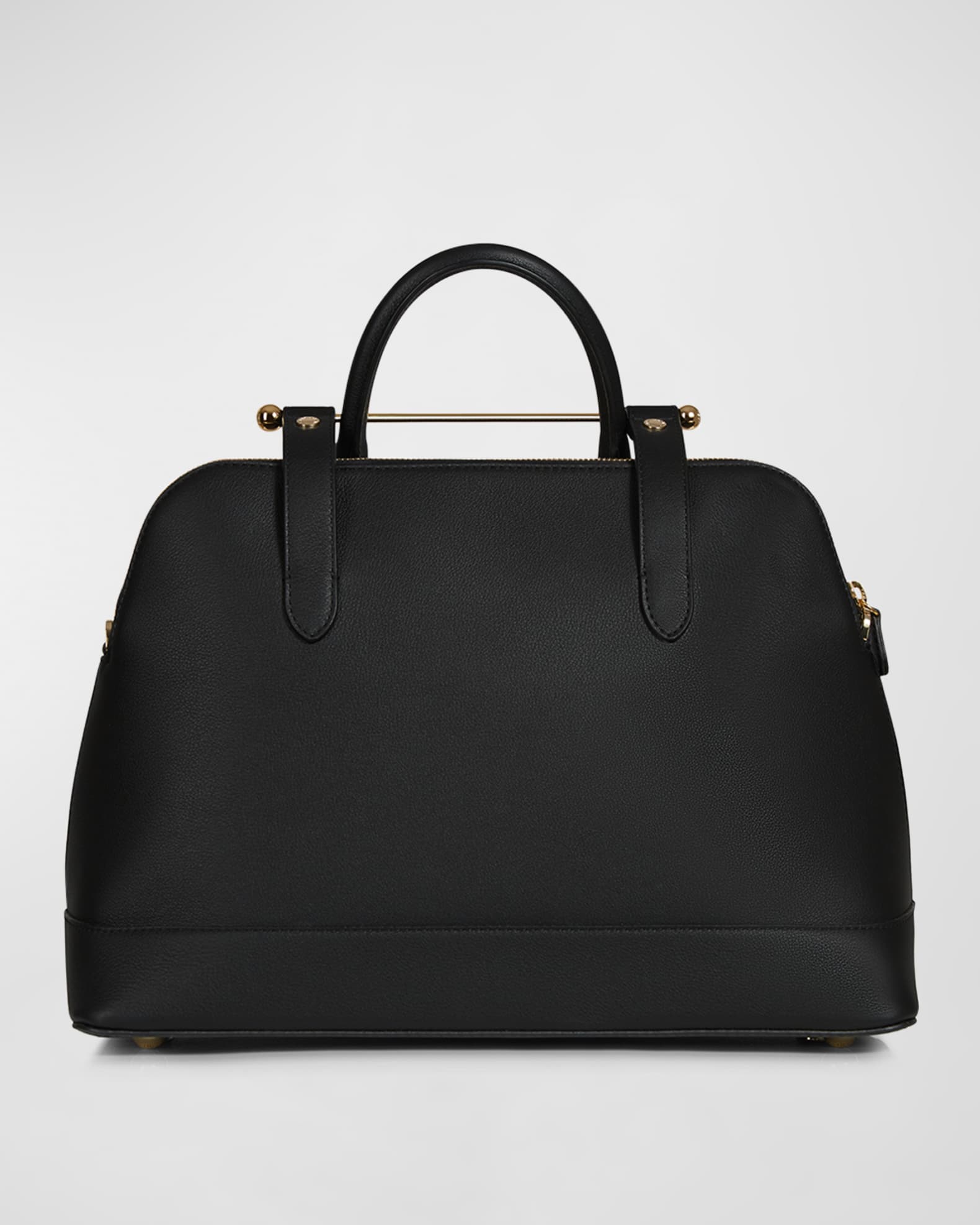 STRATHBERRY Dome Bar Leather Top-Handle Bag | Neiman Marcus