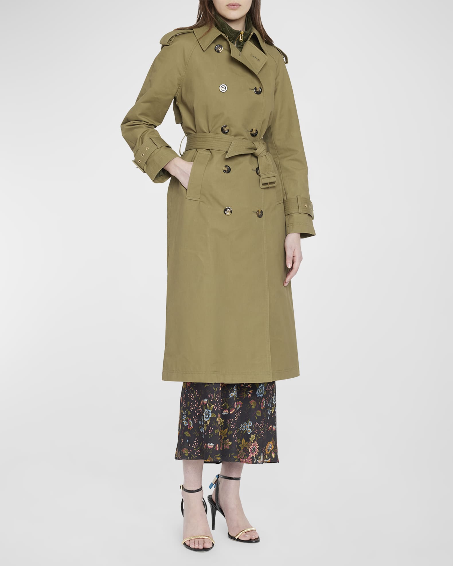 Conneley Dickey Trench Coat in Hazelnut