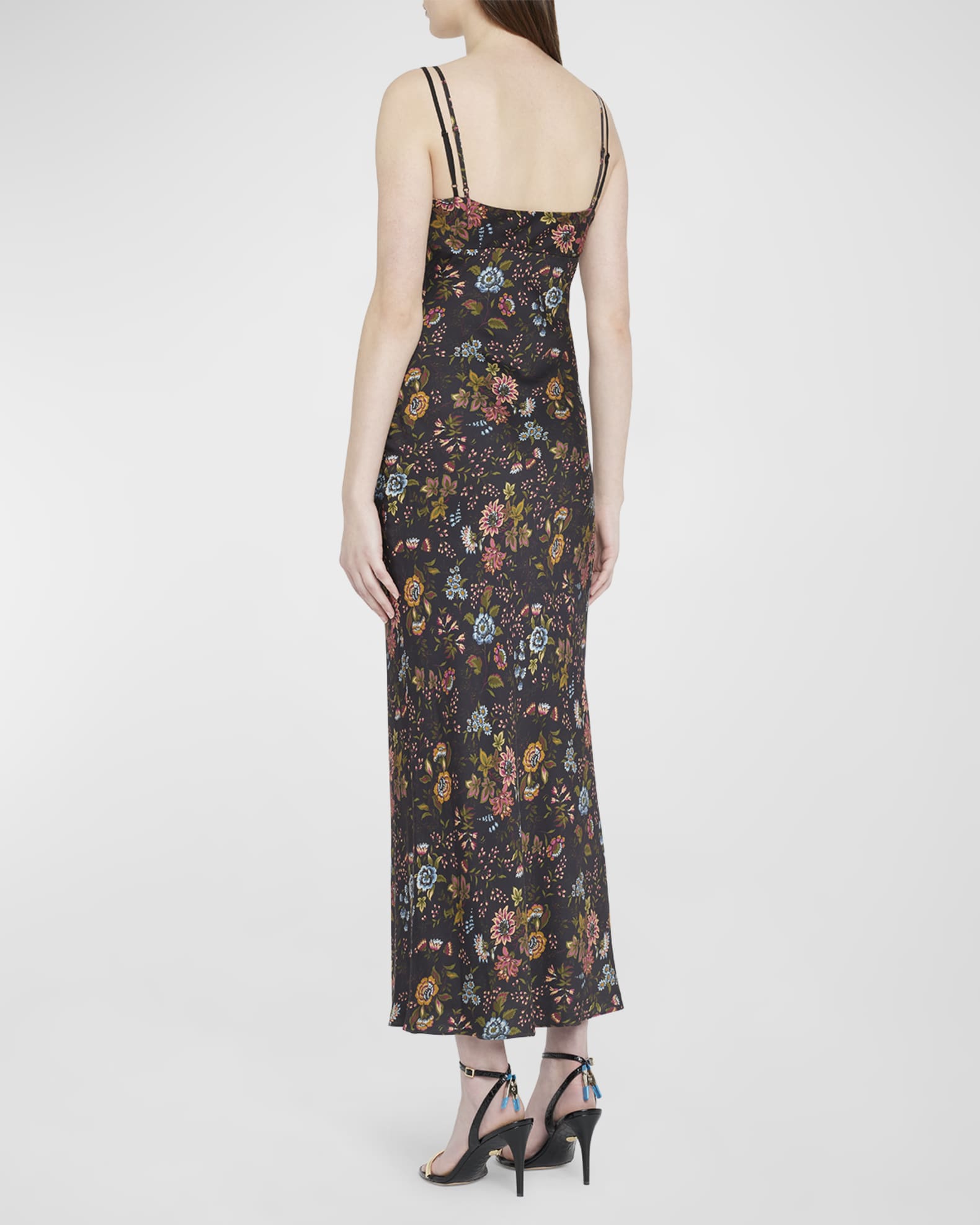 Veronica Beard Bixie Floral Sleeveless Lace Detail Midi Dress | Neiman ...