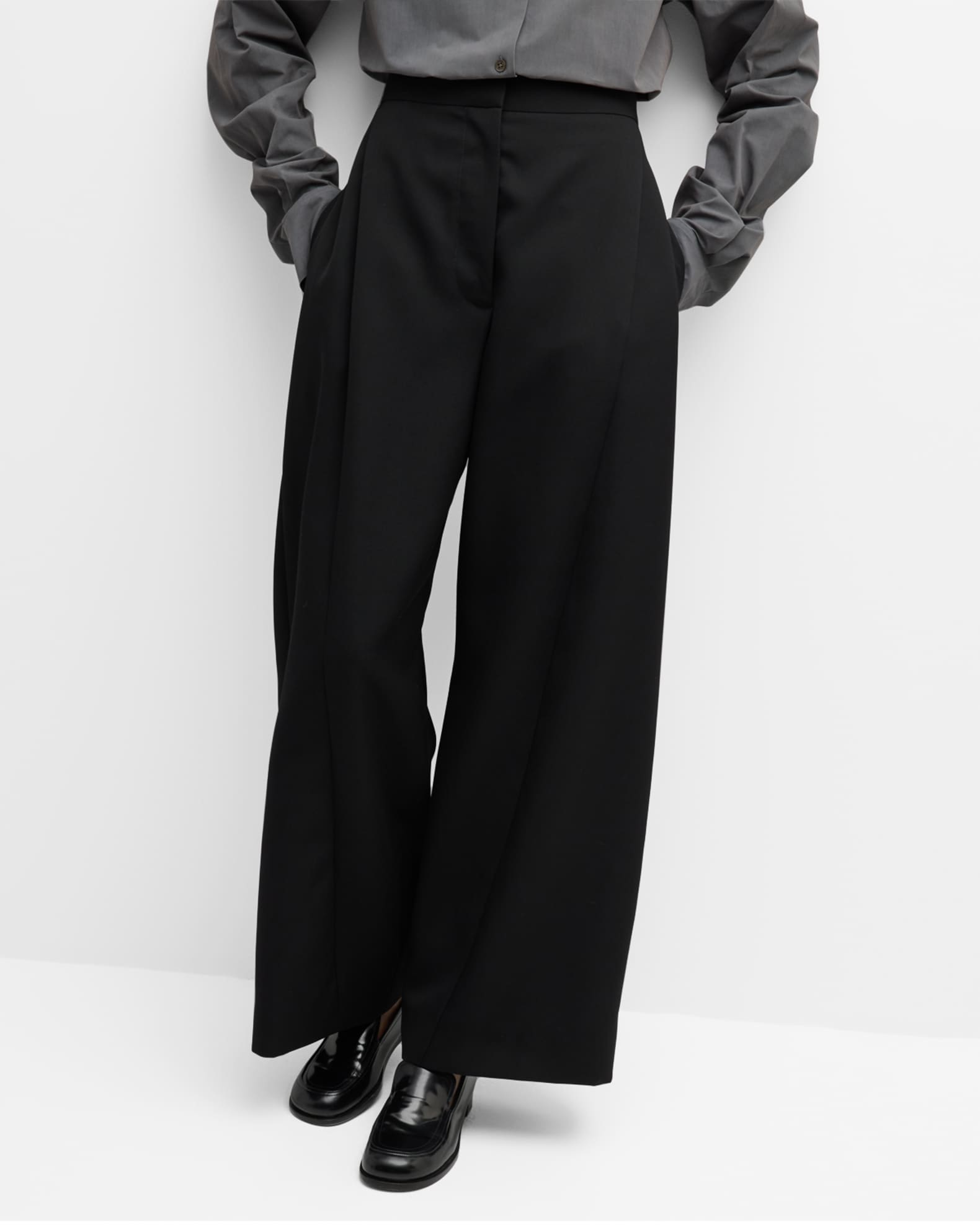 The Row Black Roysin Trousers
